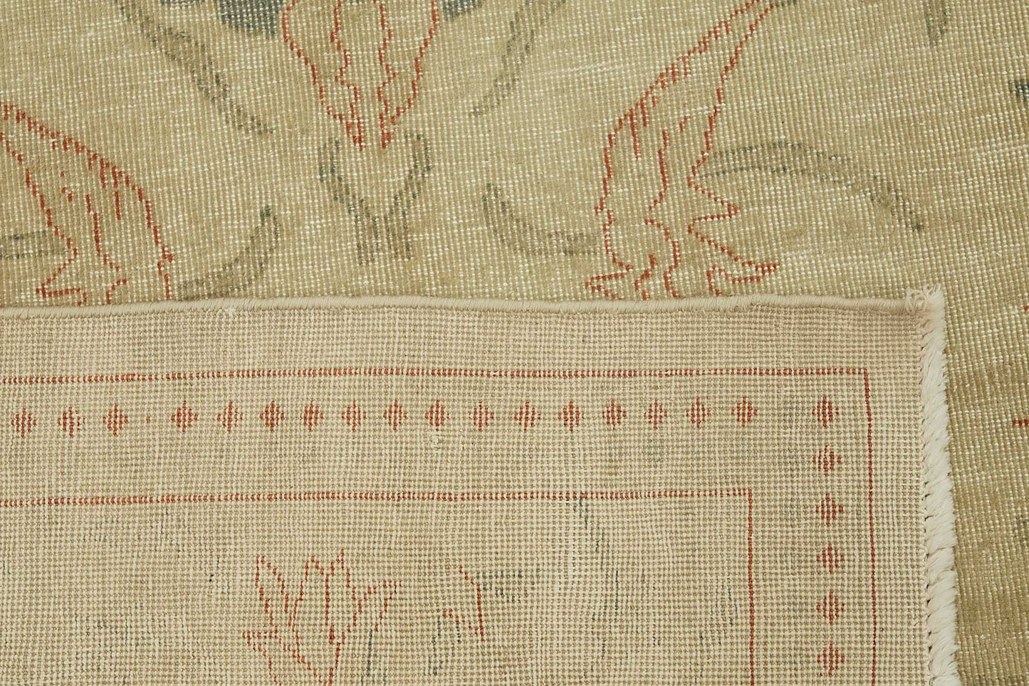 10x13 Beige Vintage Large Area Rug - 49445