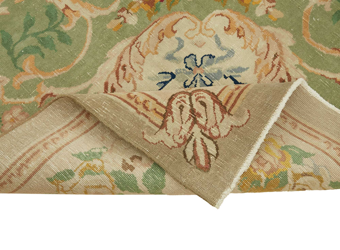 10x12 Beige Vintage Large Area Rug - 49447