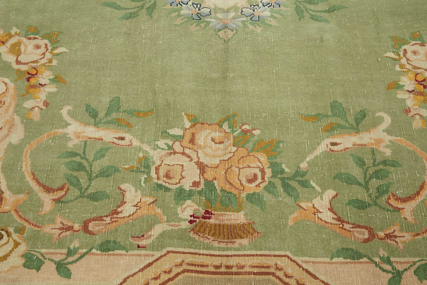 10x12 Beige Vintage Large Area Rug - 49447