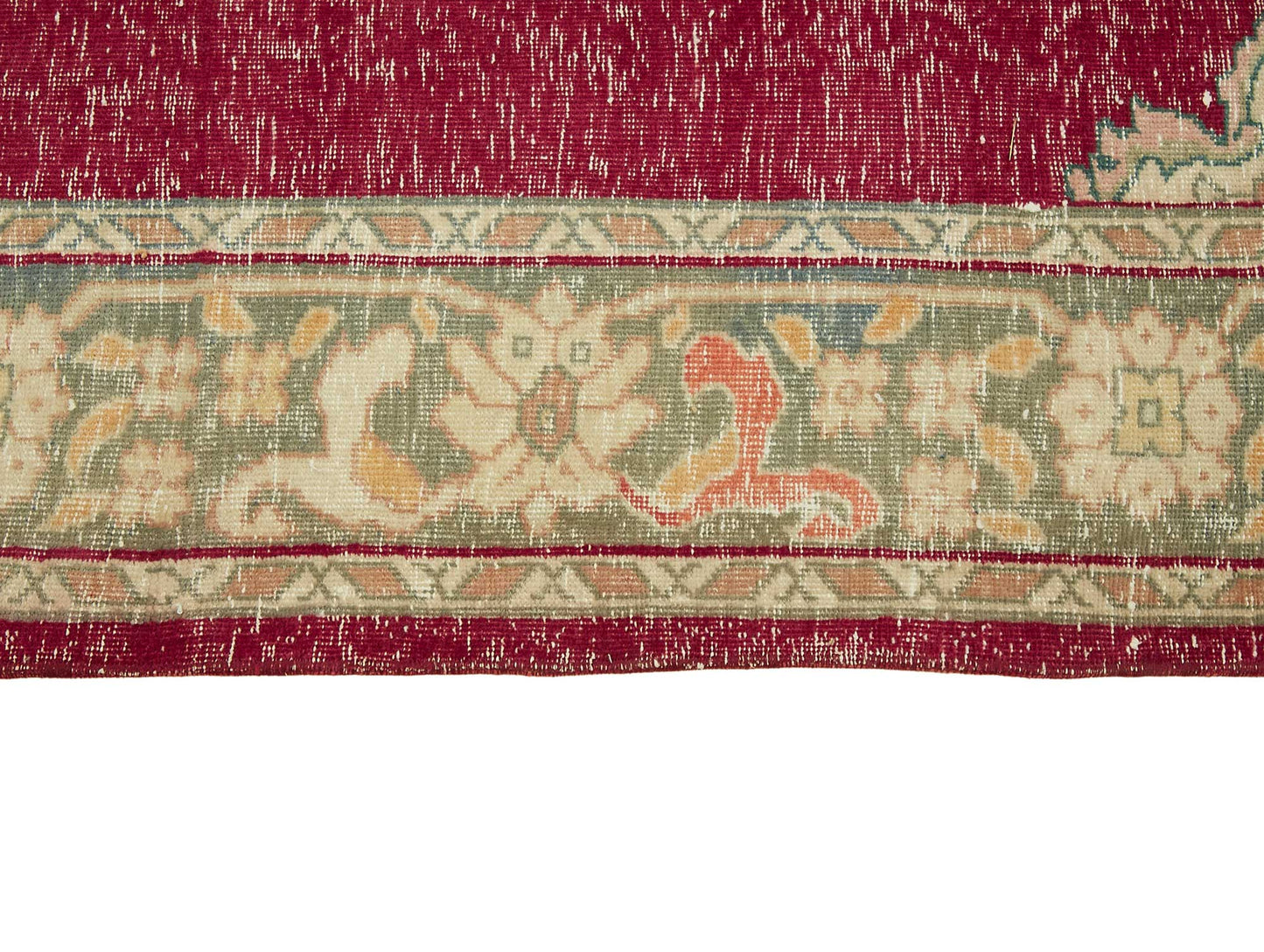 8x11 Beige Vintage Large Area Rug - 49448