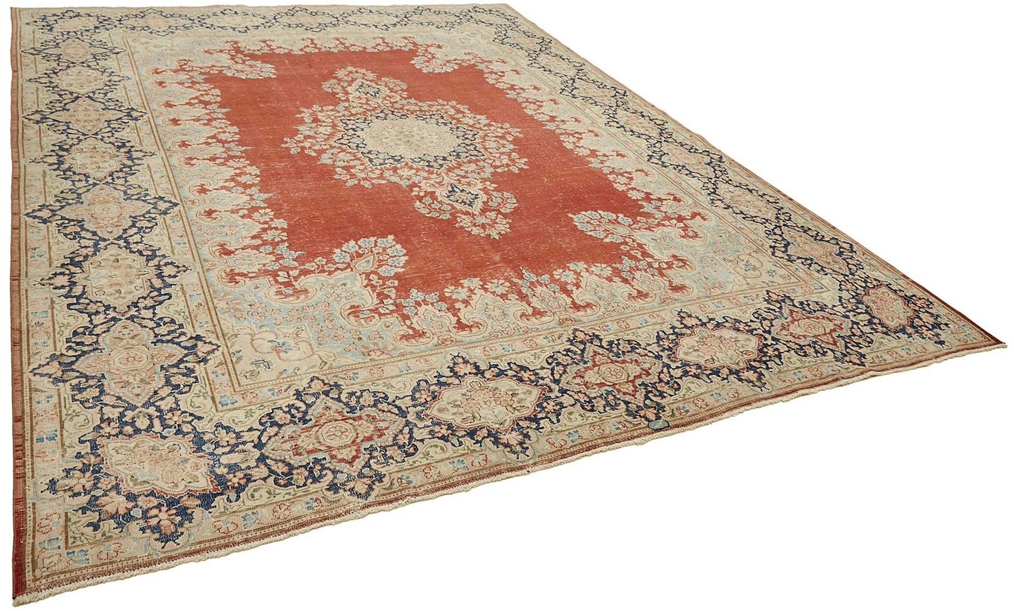 10x13 Hand-knotted Vintage Rug - 49449