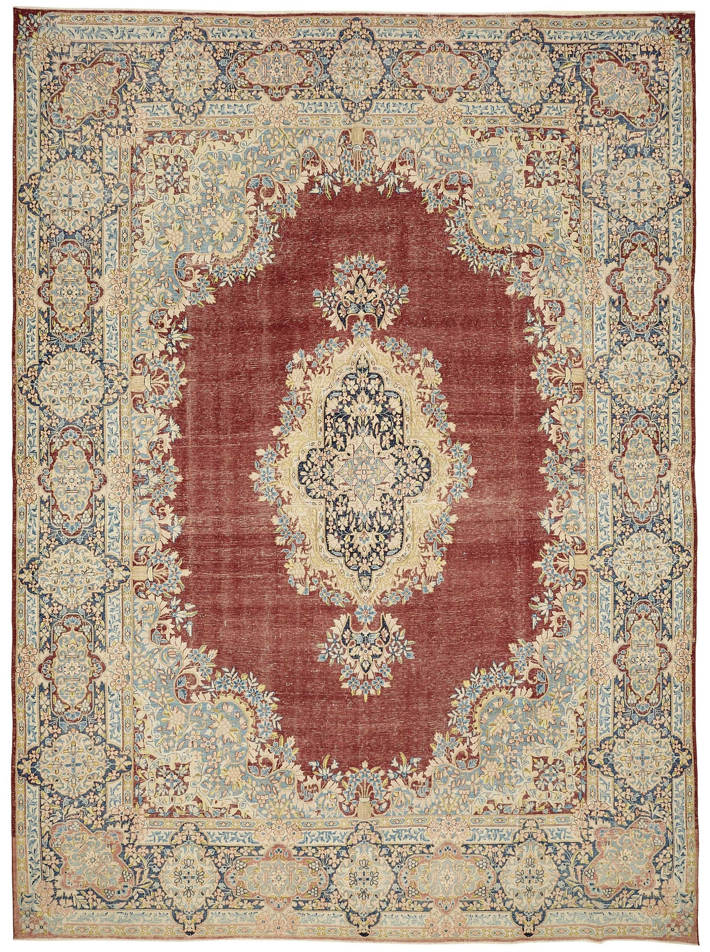9x13 Hand-knotted Vintage Rug - 49454