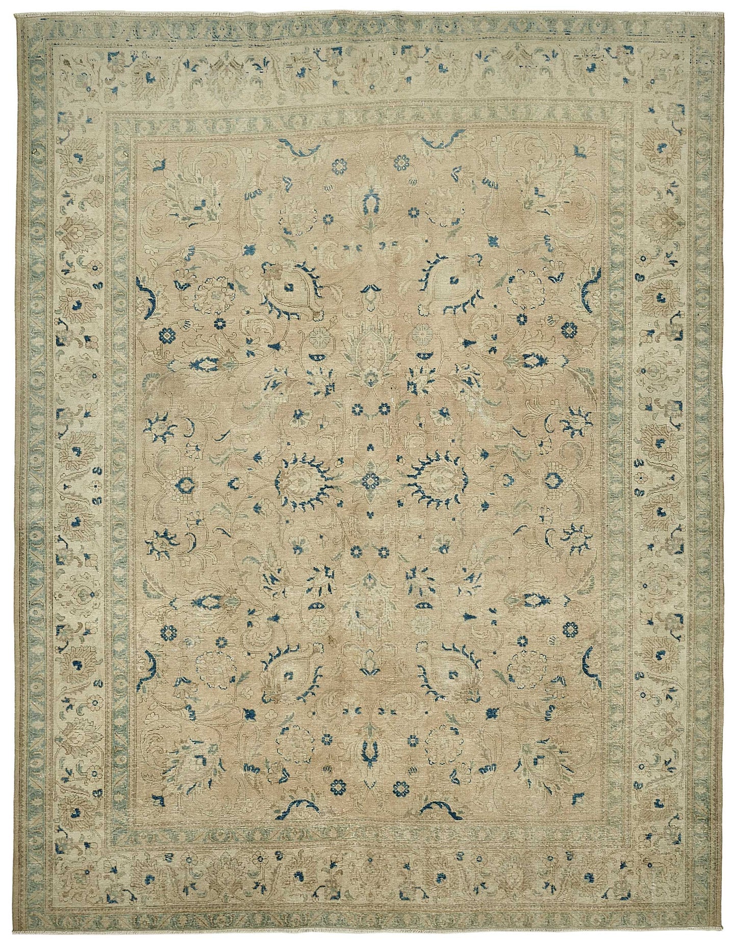 10x13 Beige Vintage Large Area Rug - 49463