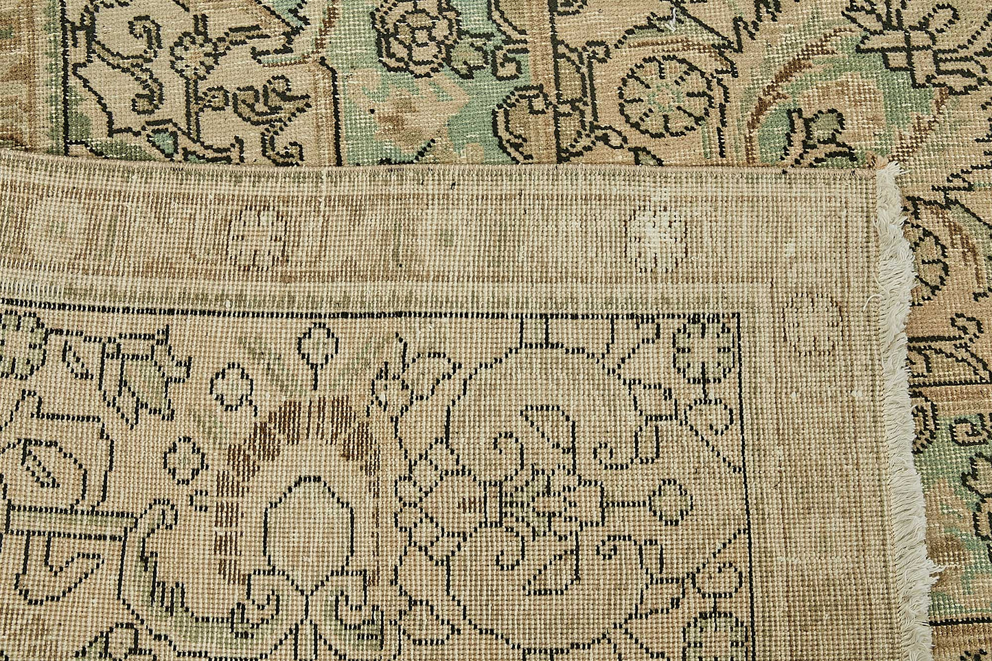 10x13 Beige Vintage Large Area Rug - 49465