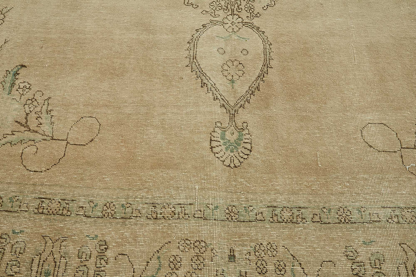 10x13 Beige Vintage Large Area Rug - 49466
