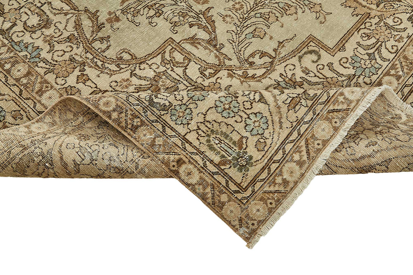 10x13 Beige Vintage Large Area Rug - 49468