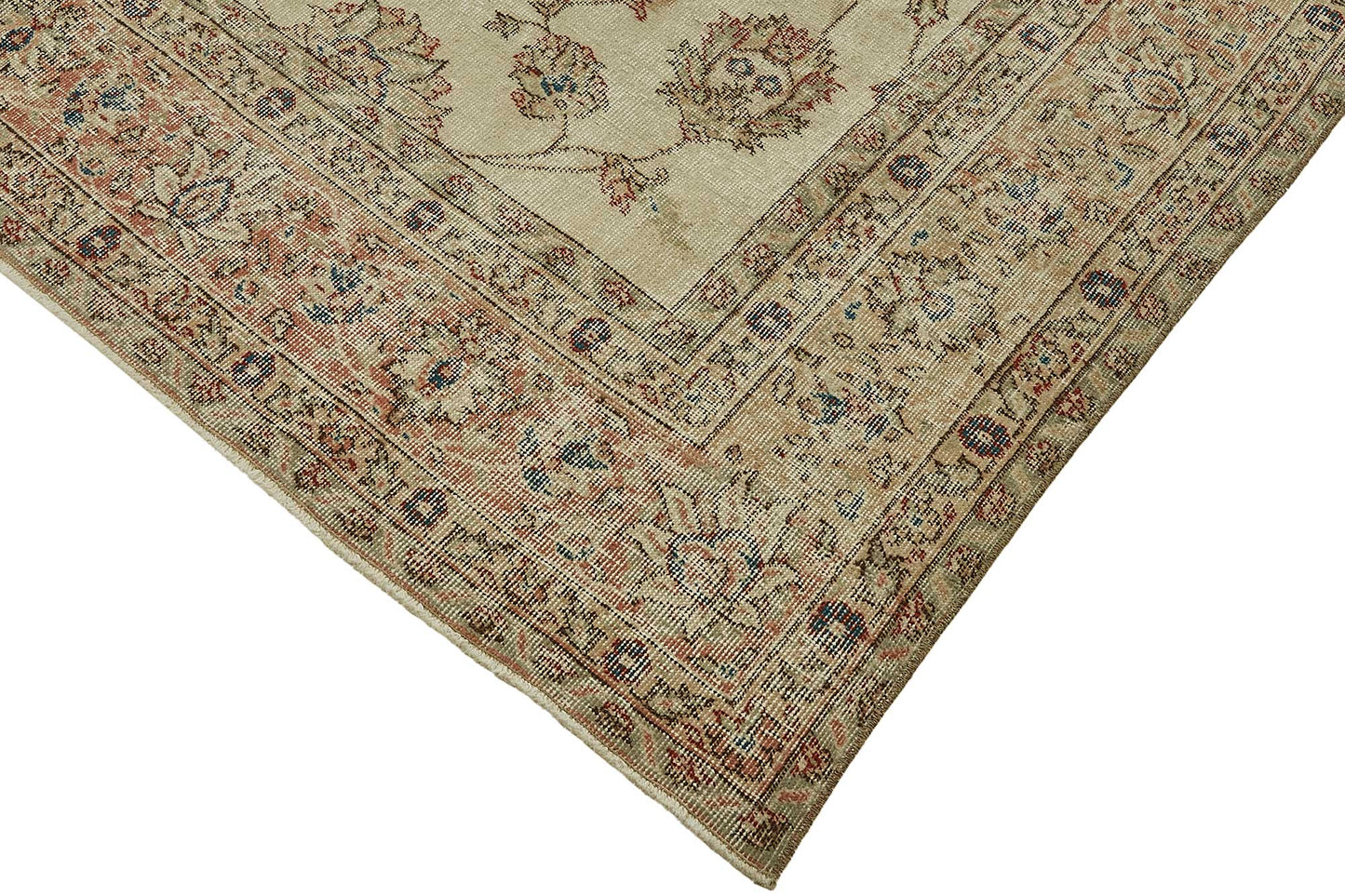7x10 Hand-Knotted Turkish Vintage Rug - 49617