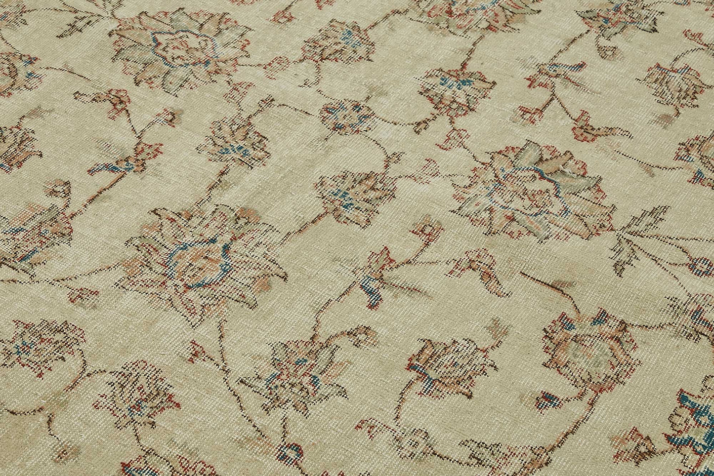 7x10 Hand-Knotted Turkish Vintage Rug - 49617
