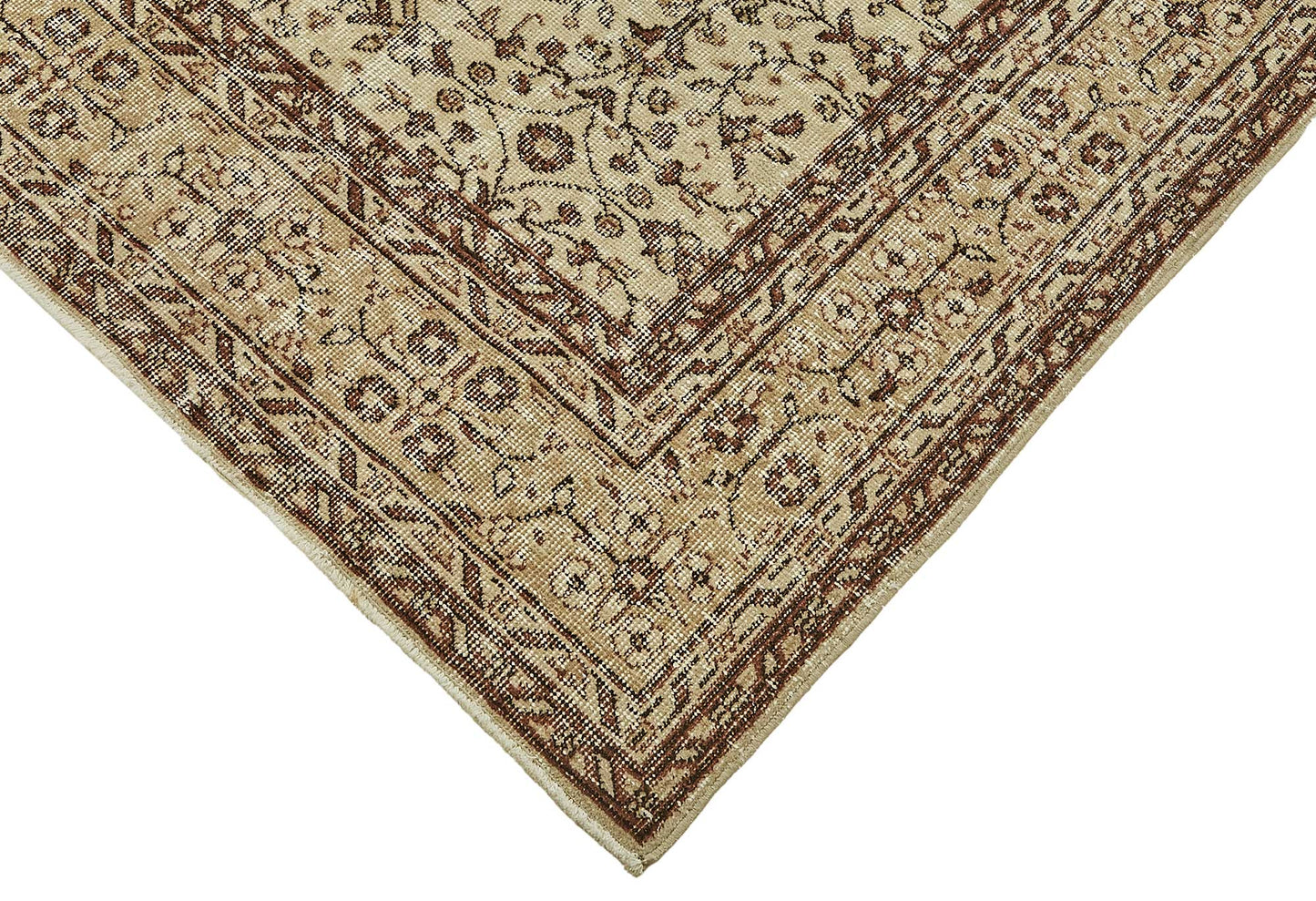 7x10 Hand-Knotted Turkish Vintage Rug - 49663