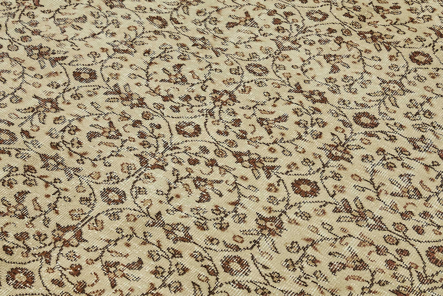 7x10 Hand-Knotted Turkish Vintage Rug - 49663