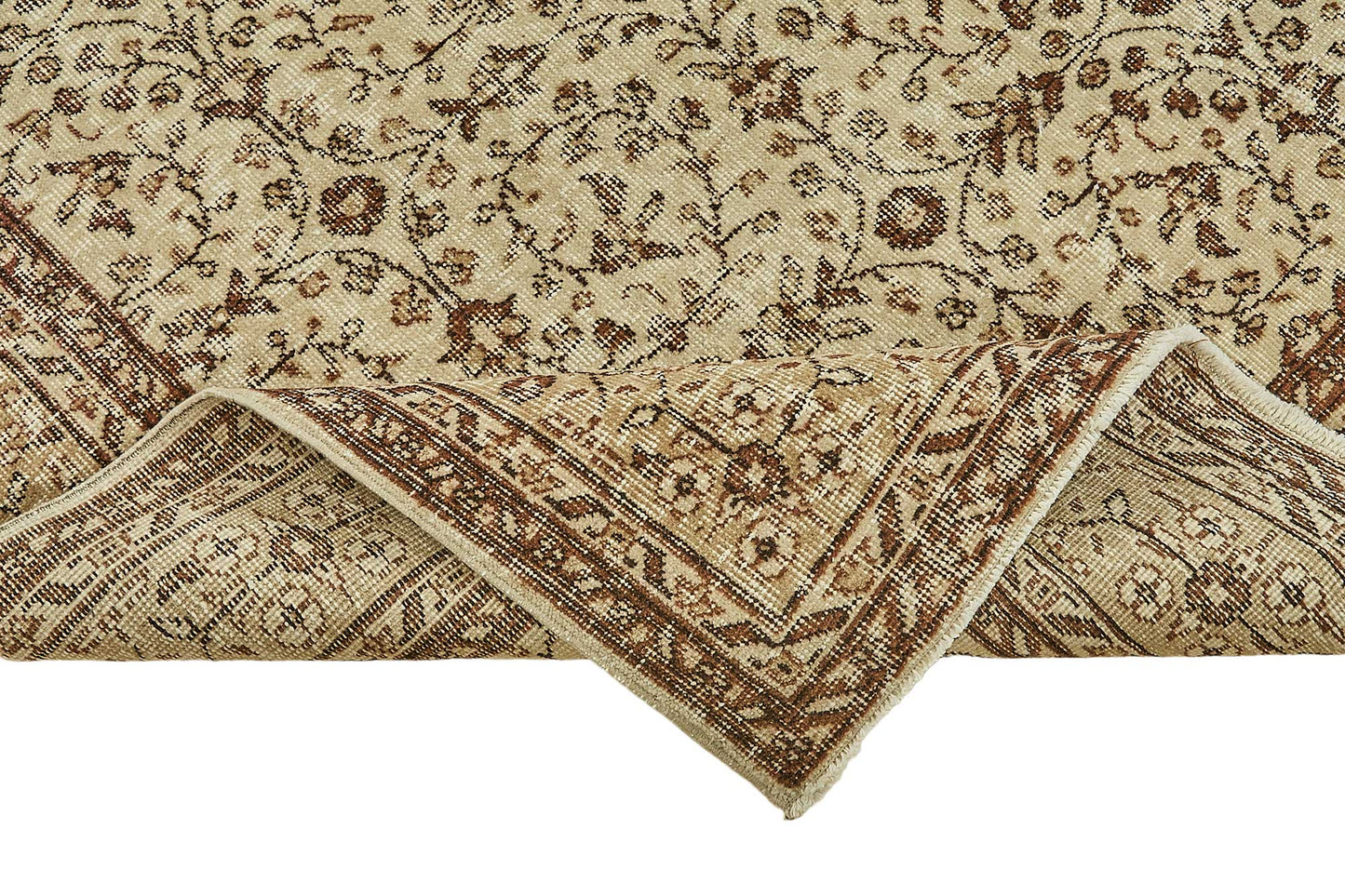 7x10 Hand-Knotted Turkish Vintage Rug - 49663