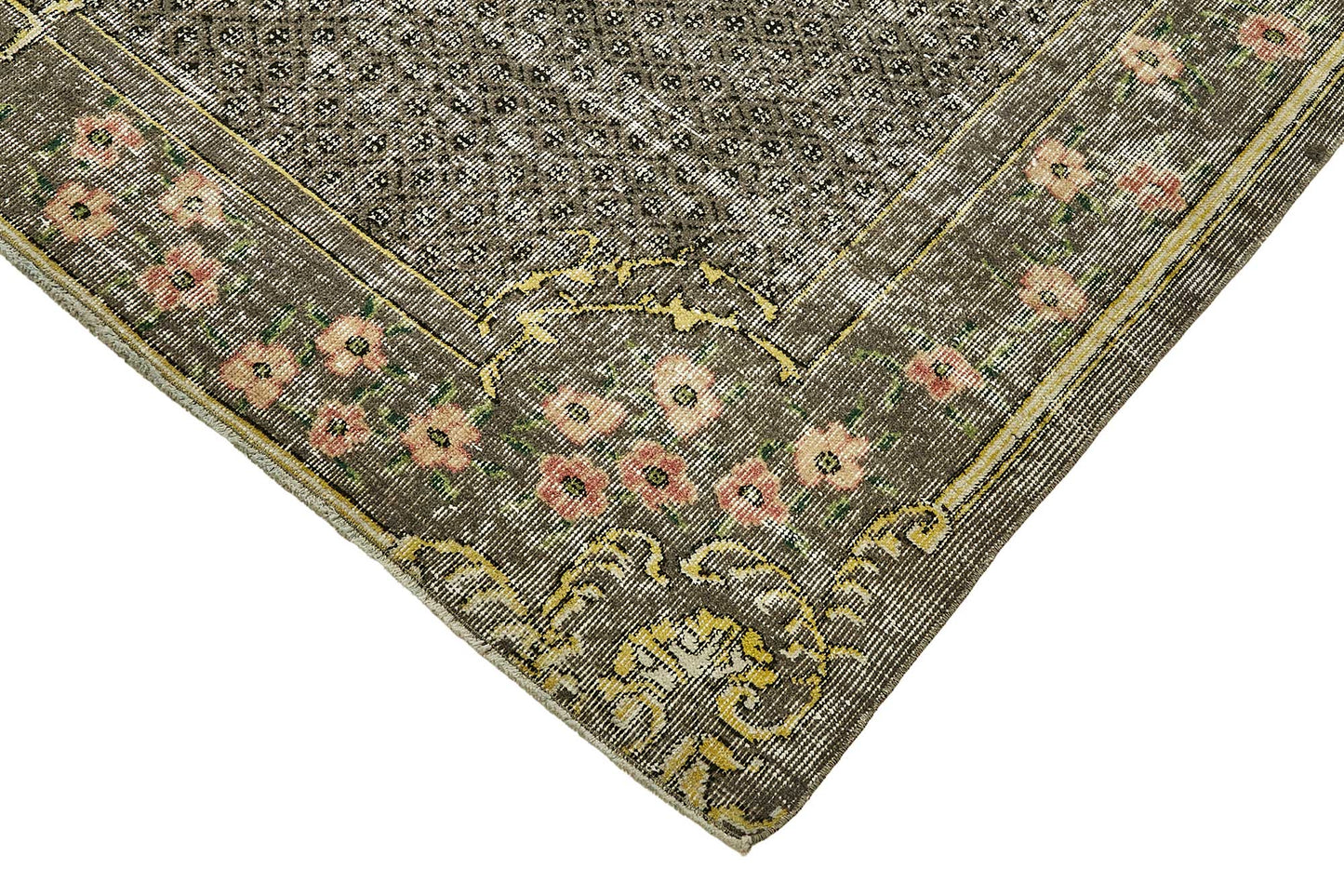 7x10 Hand-Knotted Turkish Vintage Rug - 49666