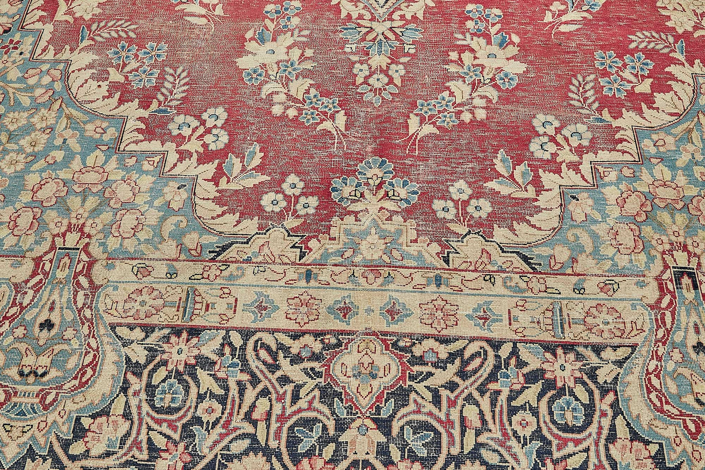 10x13 Beige Vintage Large Area Rug - 49712