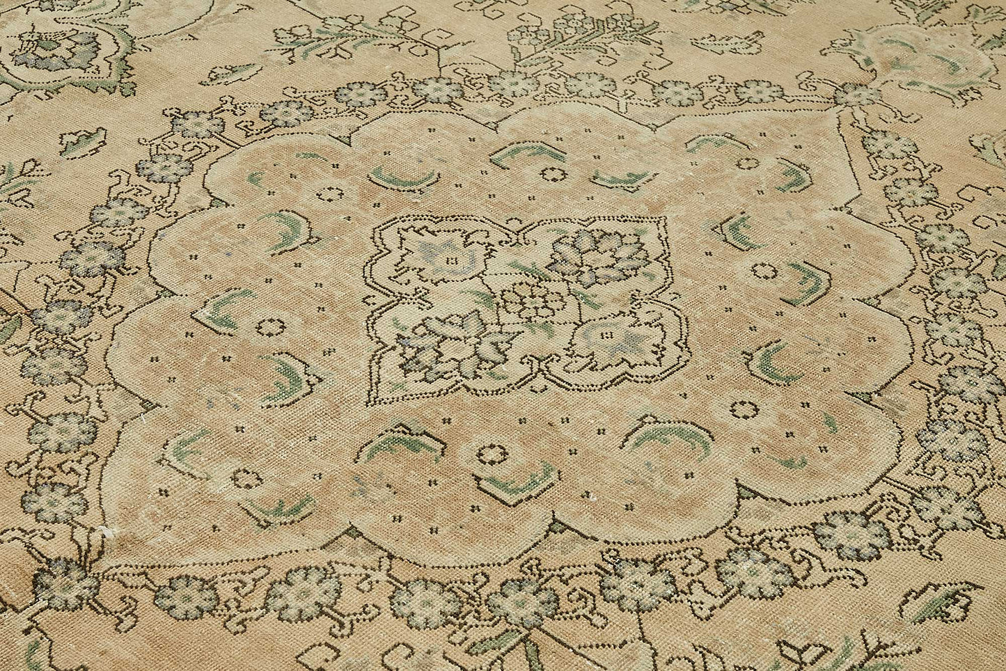 9x12 Beige Vintage Large Area Rug - 49714