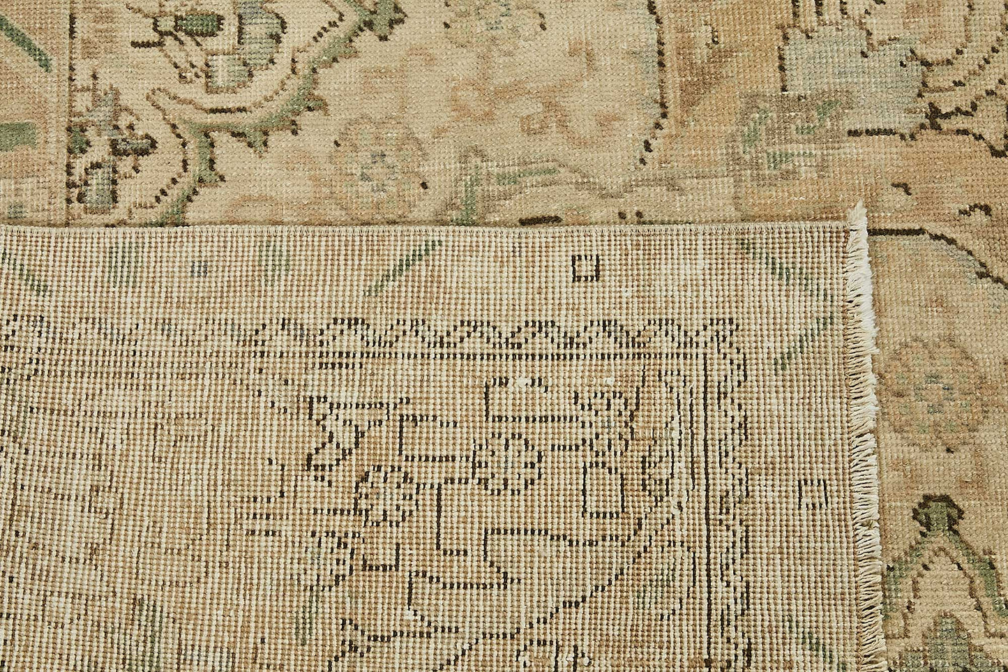 9x12 Beige Vintage Large Area Rug - 49714