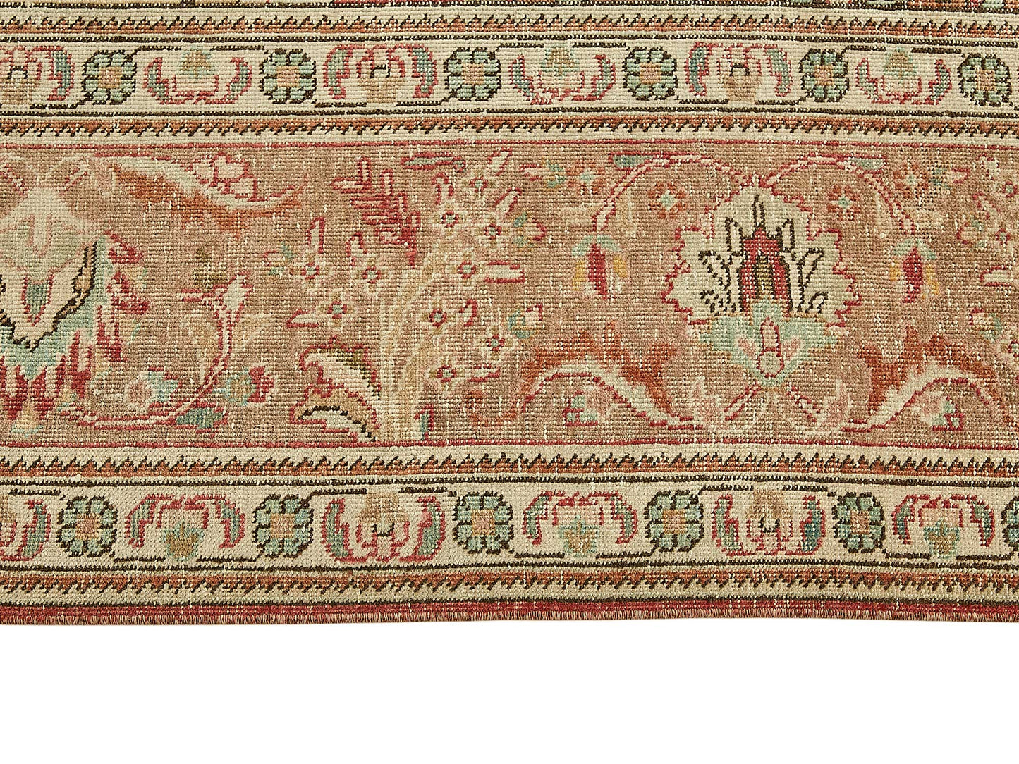 10x12 Beige Vintage Large Area Rug - 49719