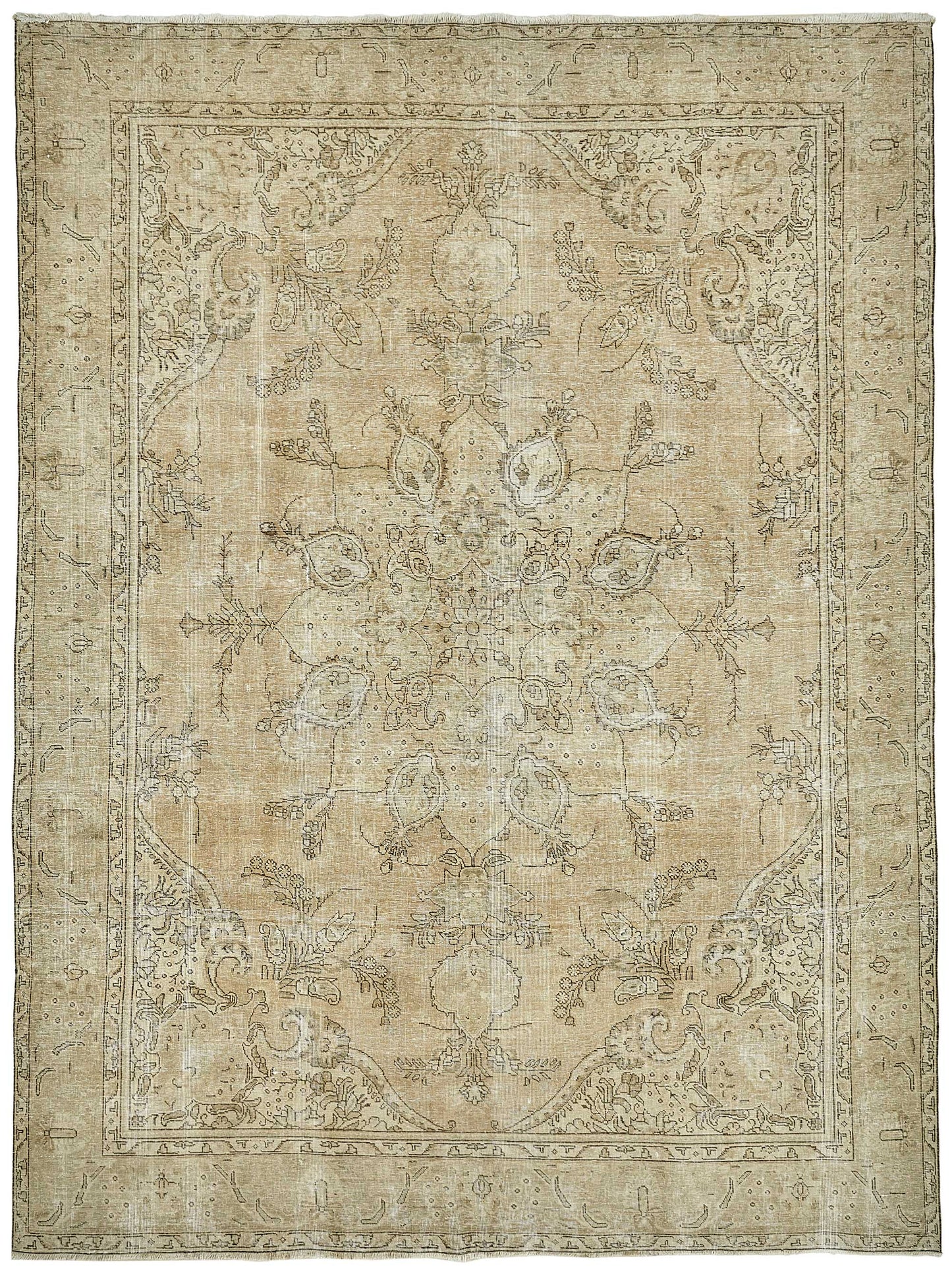 9x13 Beige Vintage Large Area Rug - 49728