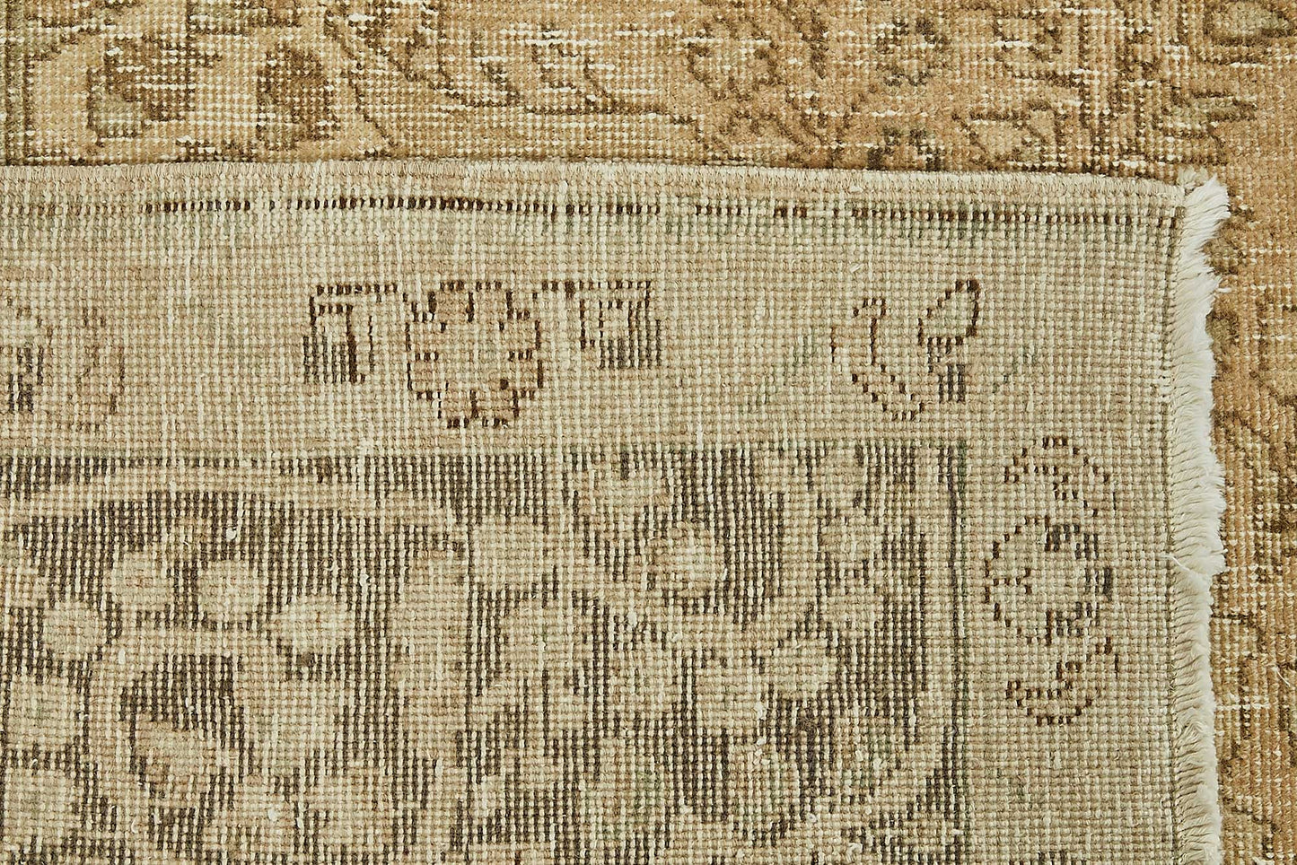 10x13 Beige Vintage Large Area Rug - 49730