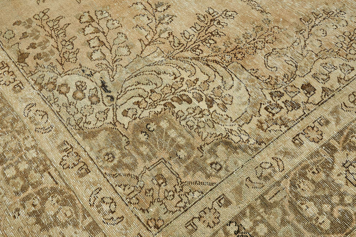 10x13 Beige Vintage Large Area Rug - 49730