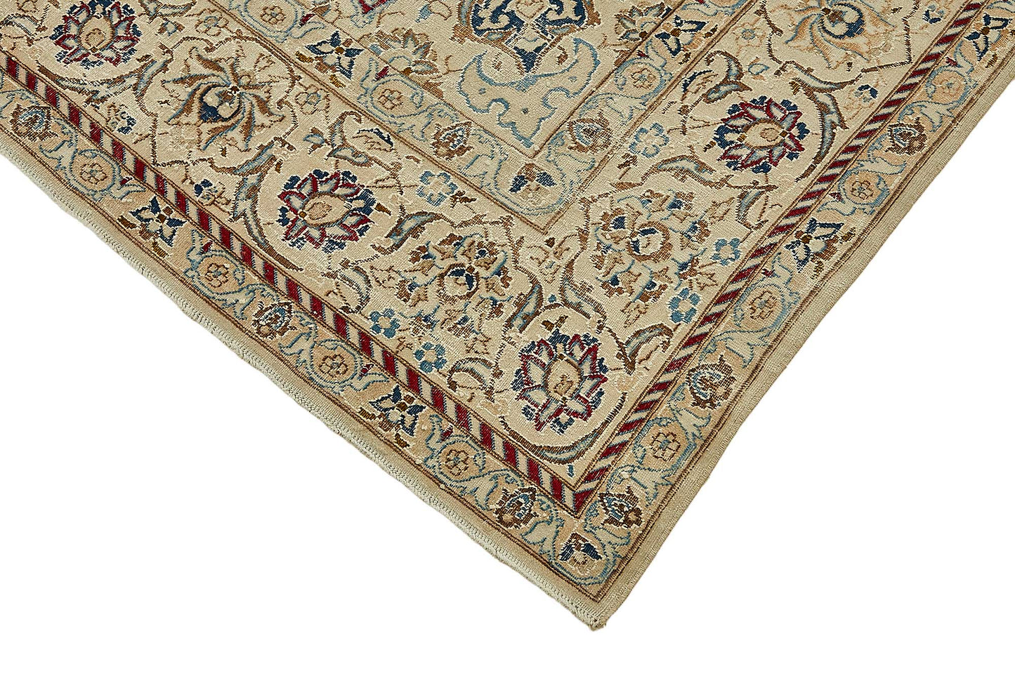 7x10 Beige Vintage Large Area Rug - 49731