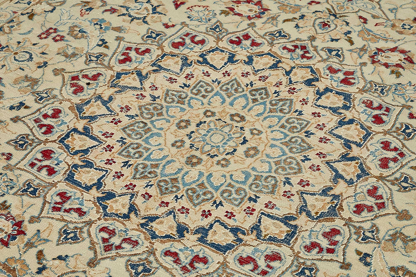 7x10 Beige Vintage Large Area Rug - 49731