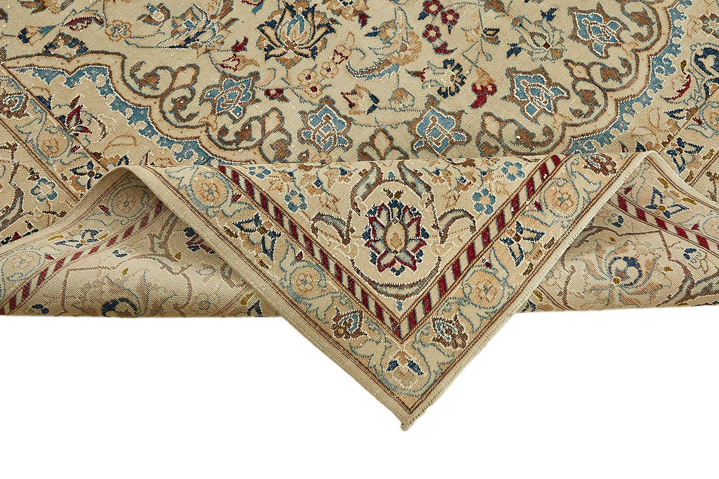 7x10 Beige Vintage Large Area Rug - 49731