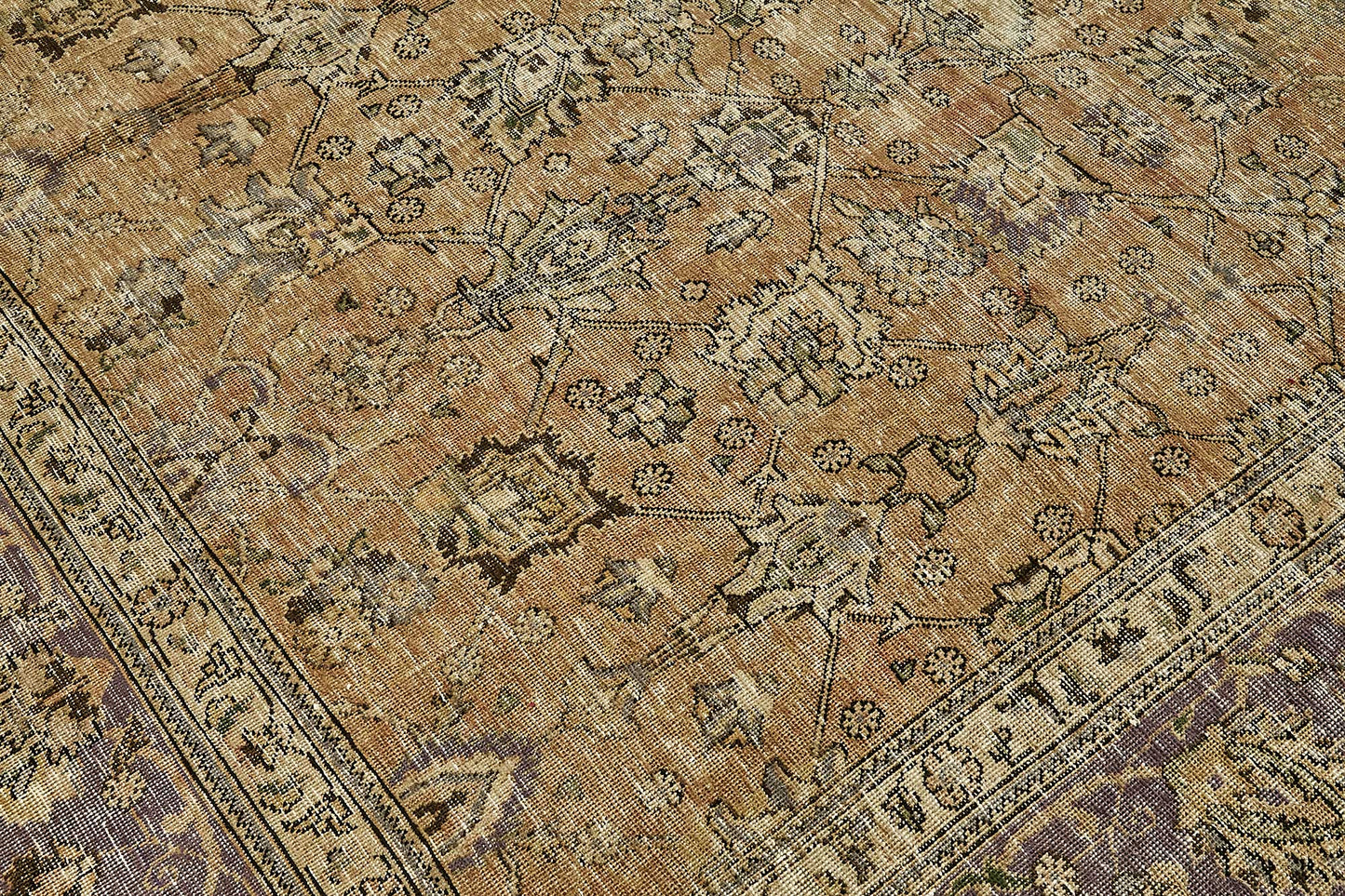 10x12 Beige Vintage Large Area Rug - 49736