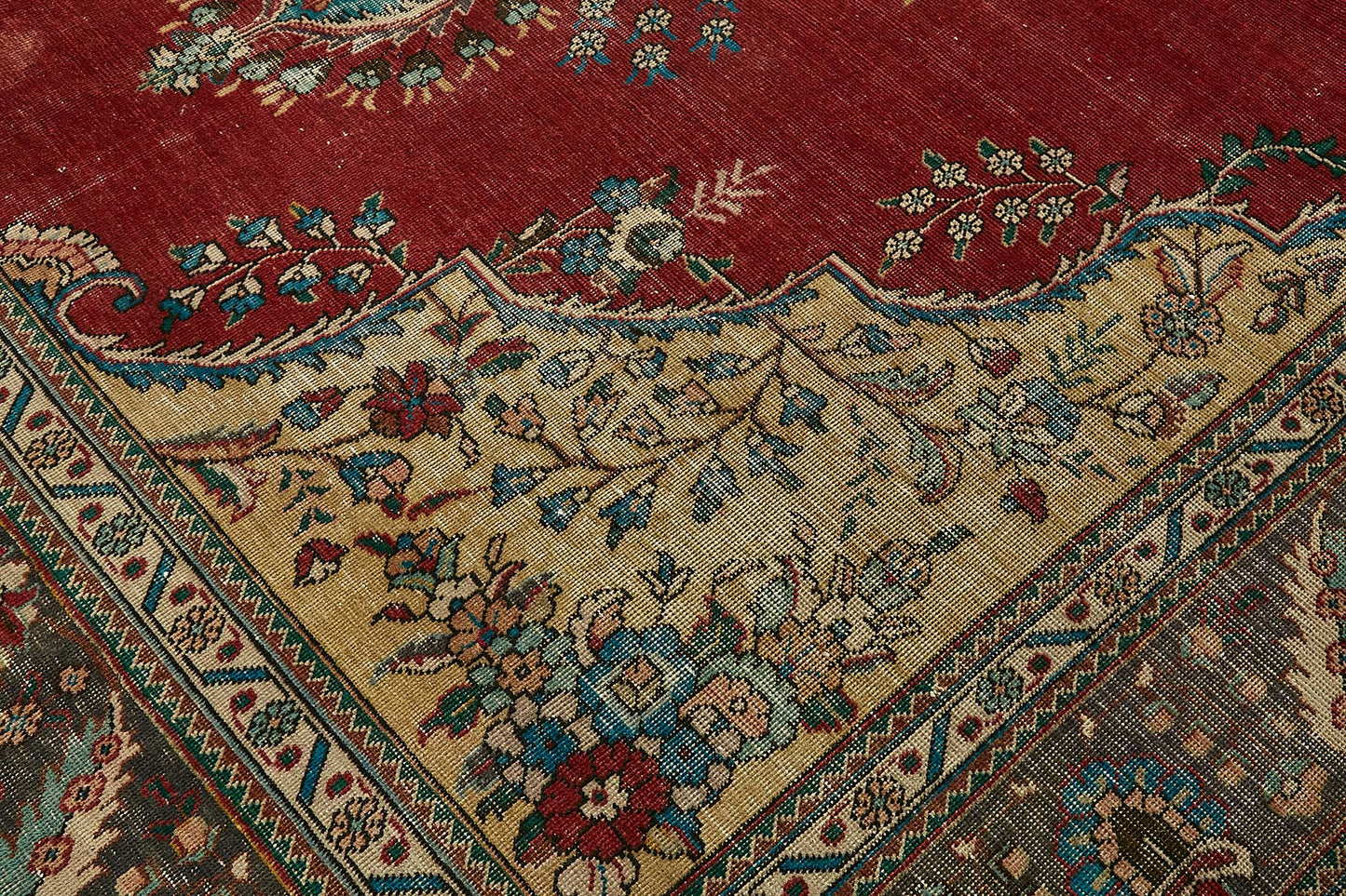 10x13 Beige Vintage Large Area Rug - 49737