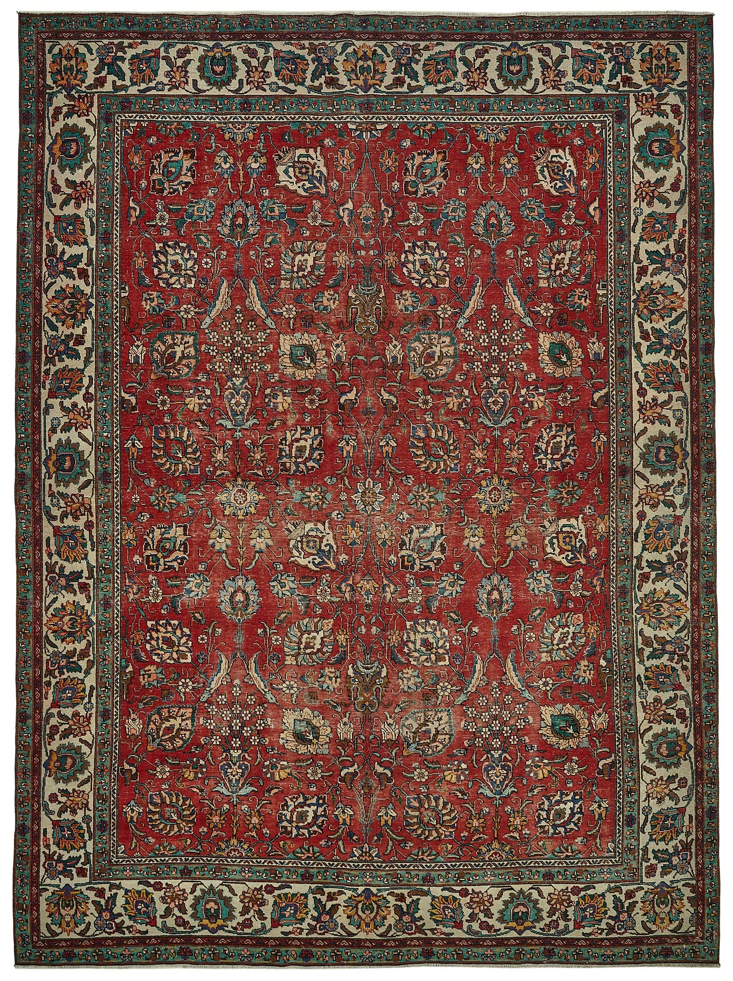 9x13 Red Vintage Large Area Rug - 49743