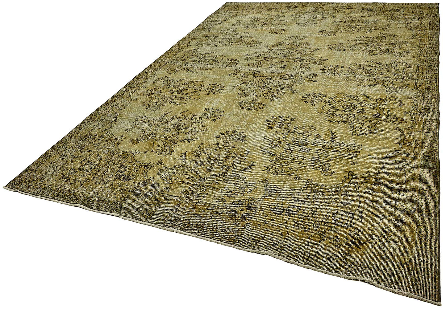7x12 Yellow Overdyed Area Rug - 49744