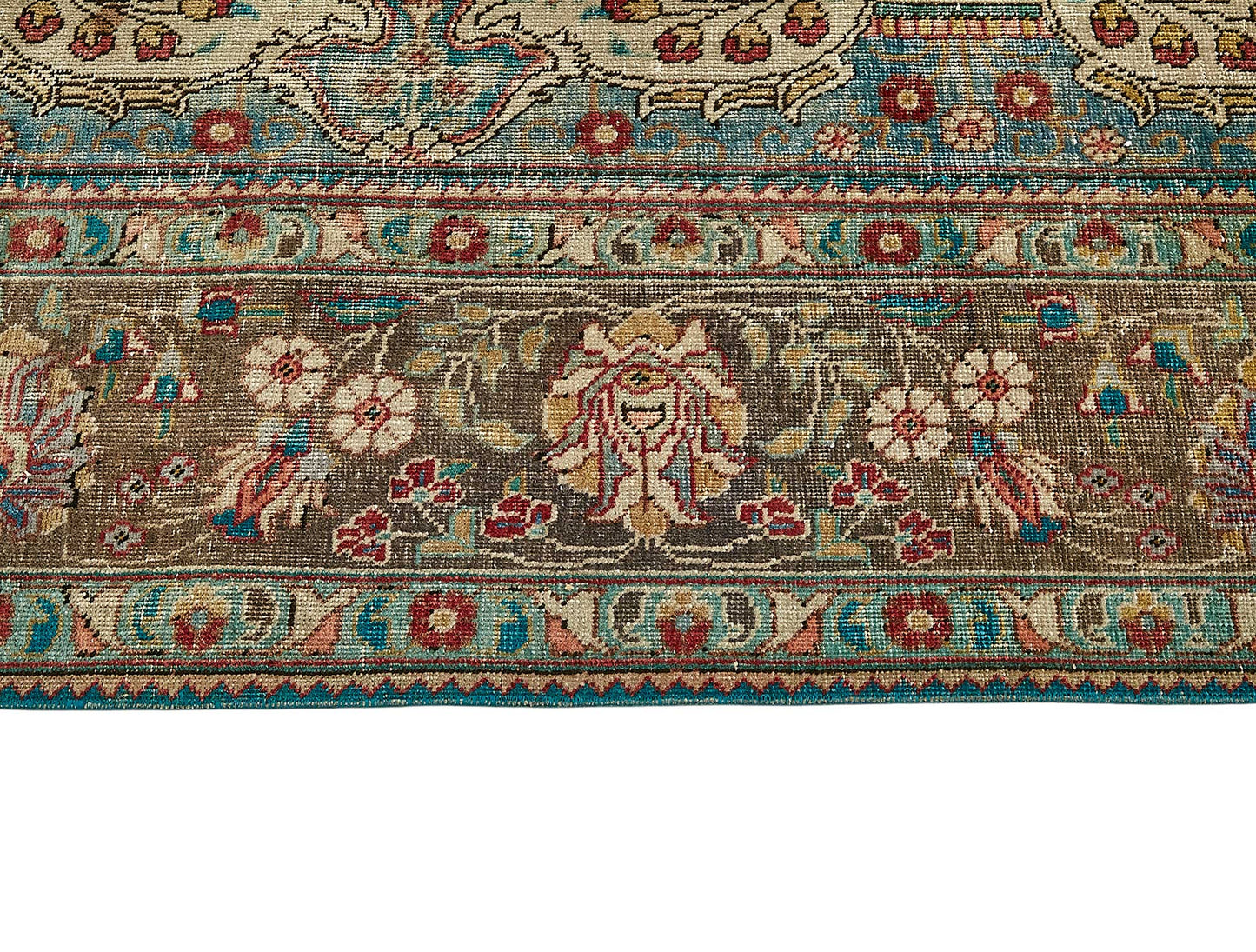 10x13 Beige Vintage Large Area Rug - 49747