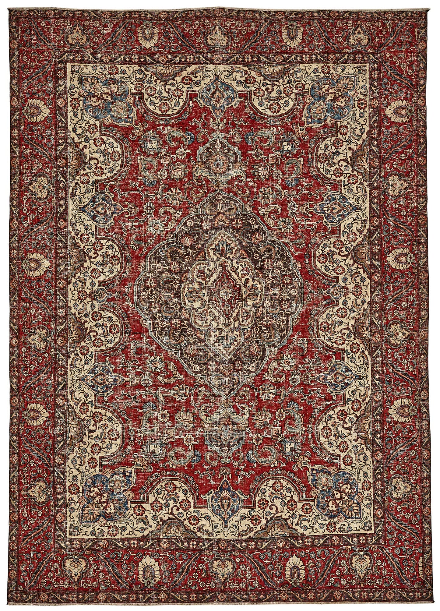 9x12 Red Vintage Large Area Rug - 49753