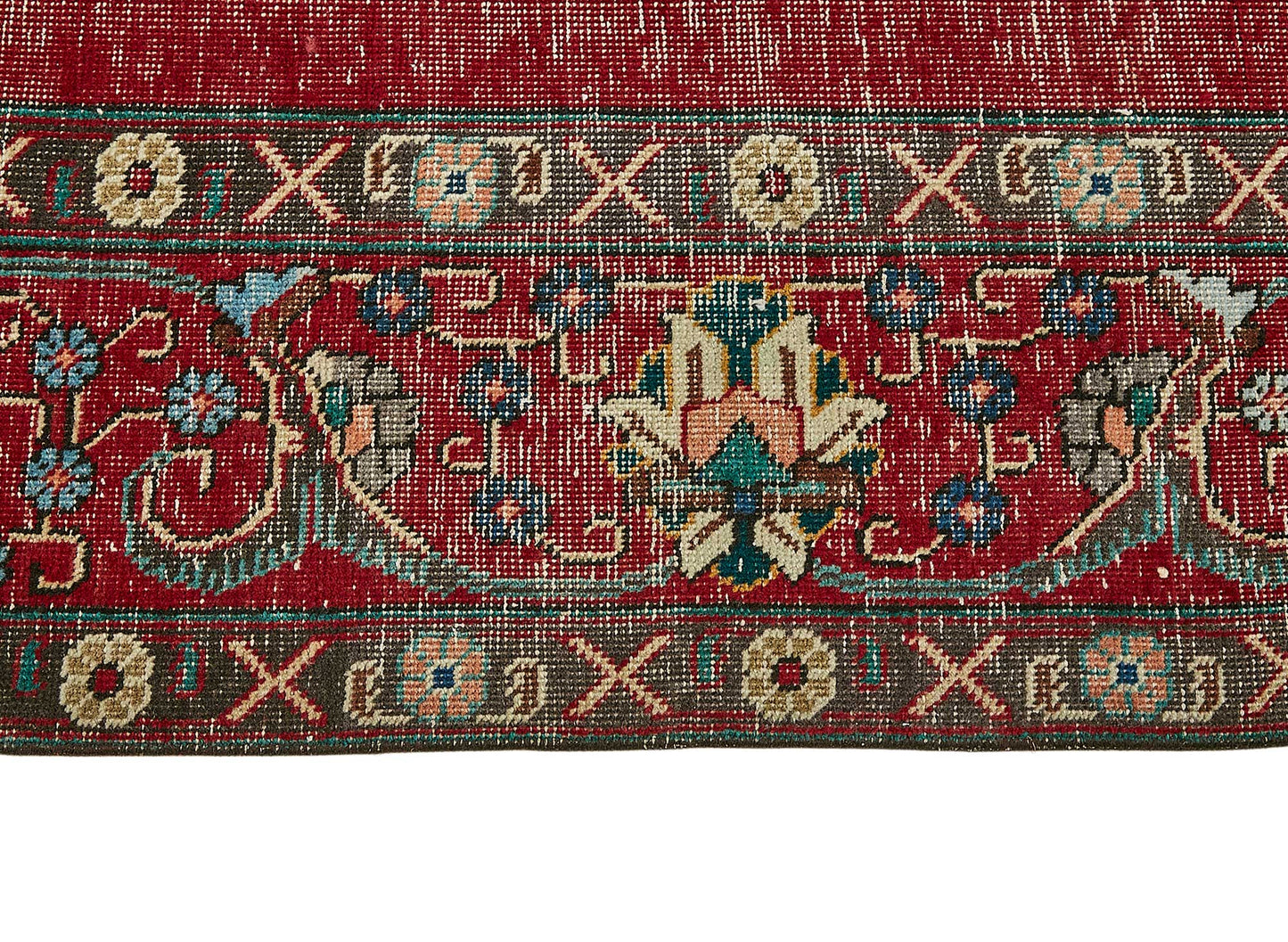 9x13 Red Vintage Large Area Rug - 49758