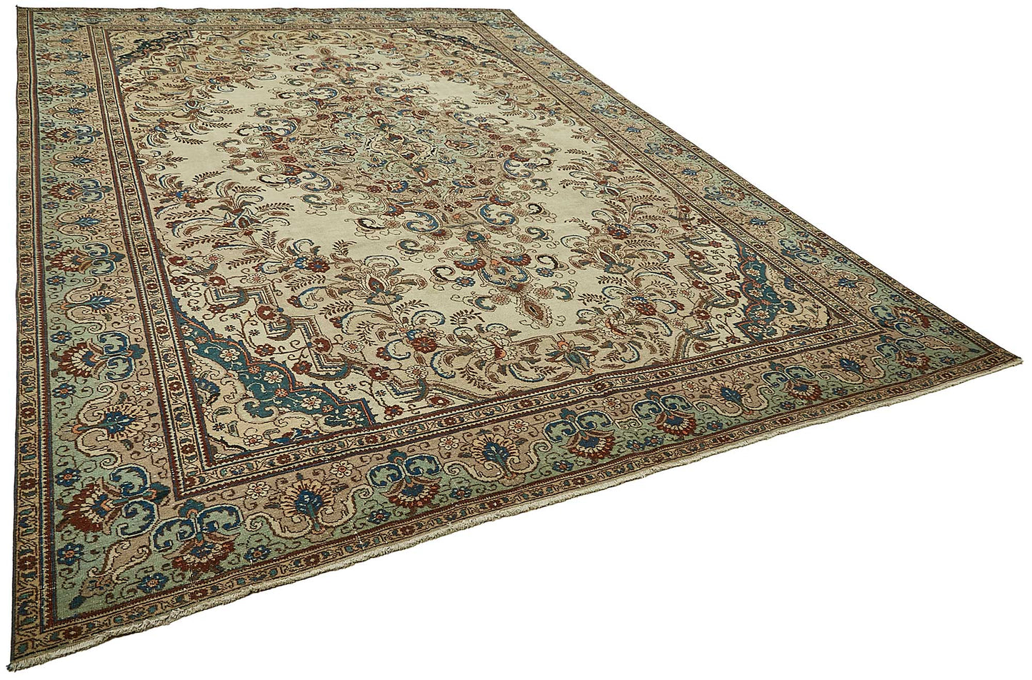 9x13 Beige Vintage Large Area Rug - 49764