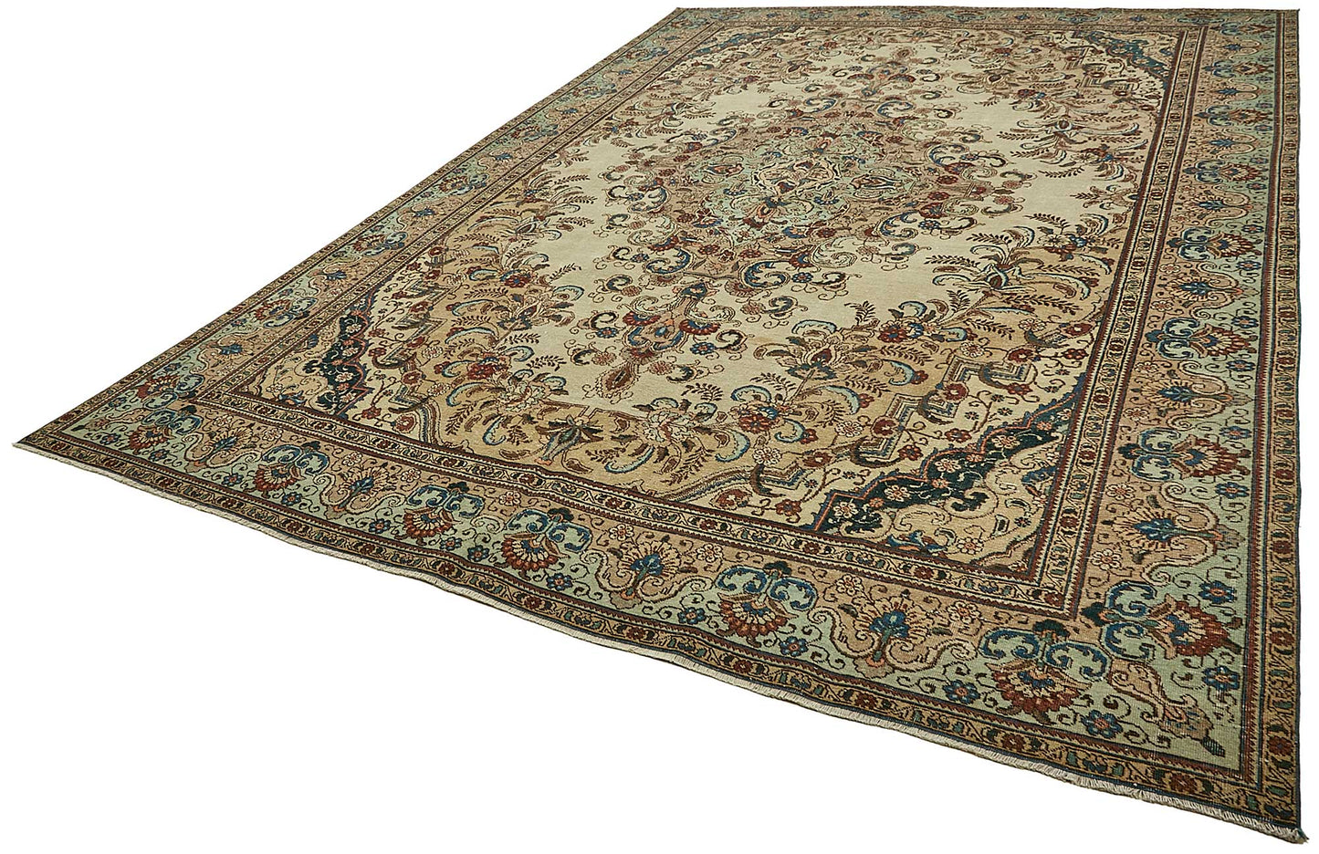 9x13 Beige Vintage Large Area Rug - 49764