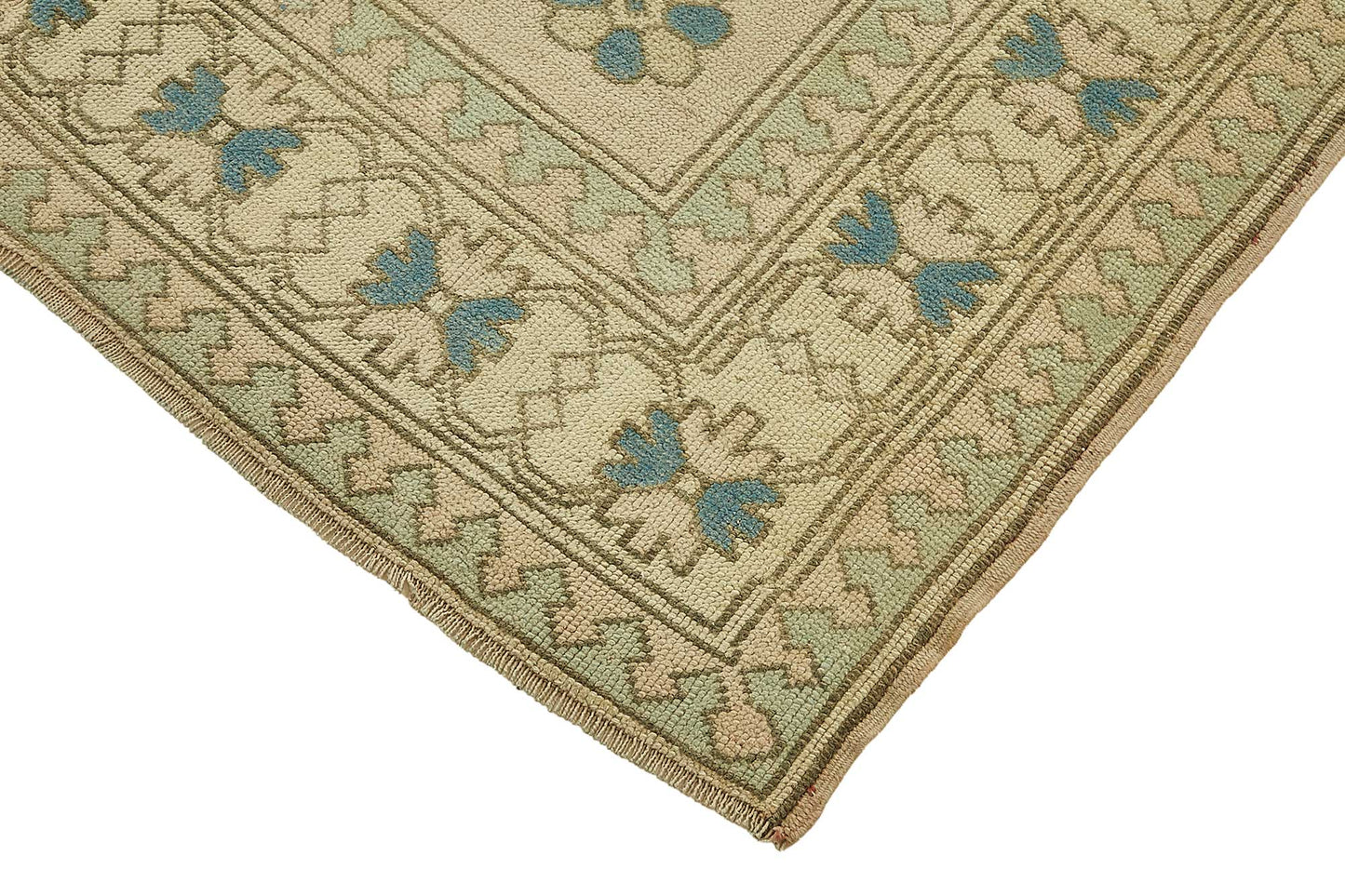 6x9 Beige Handmade Oriental Rug - 49772