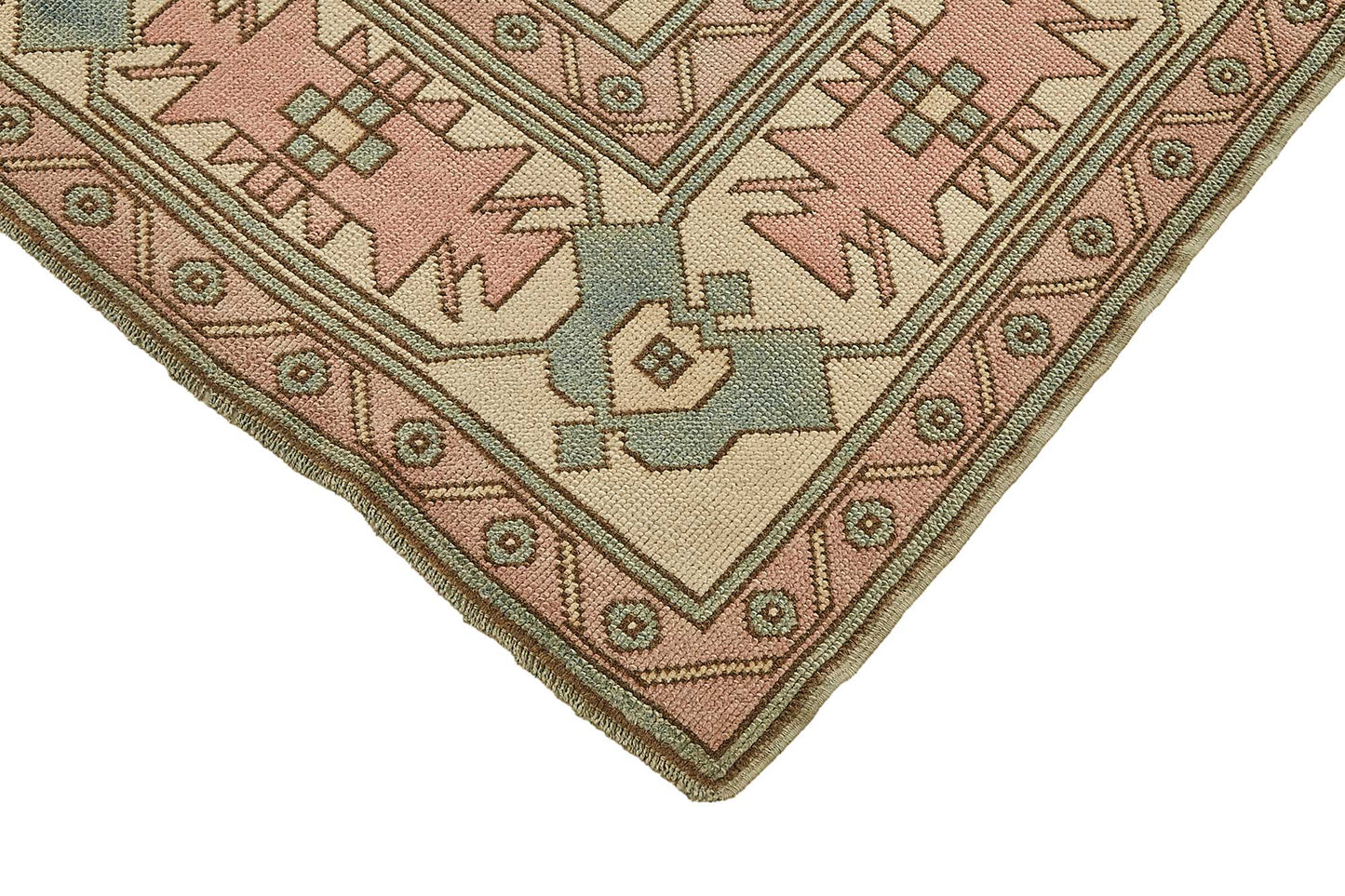 6x9 Beige Handmade Oriental Rug - 49773