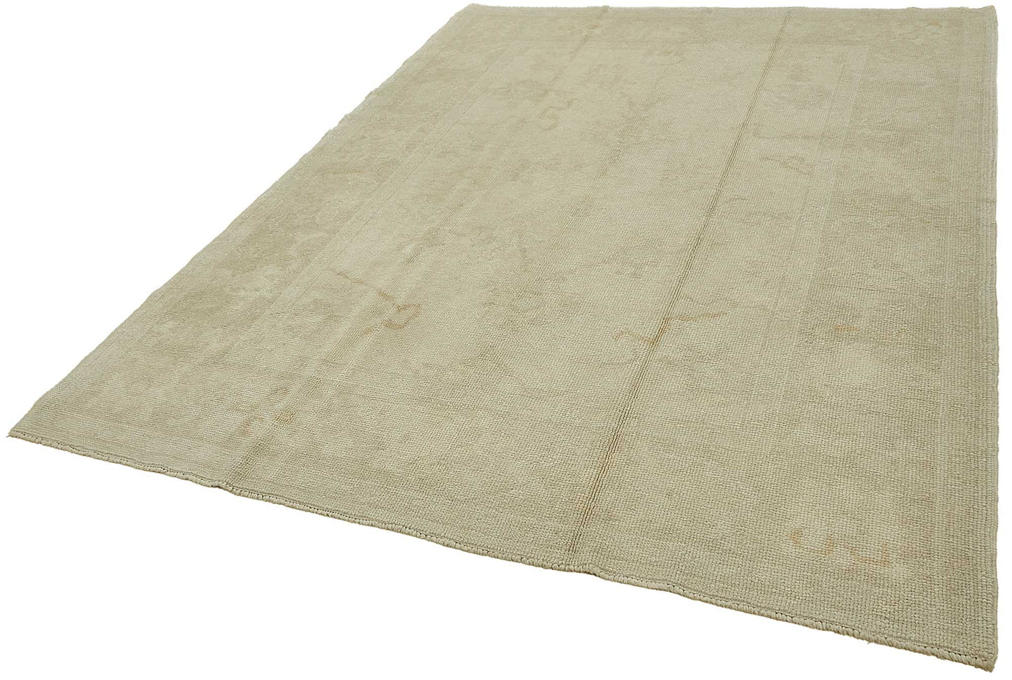 6x9 Beige Handmade Oriental Rug - 49777