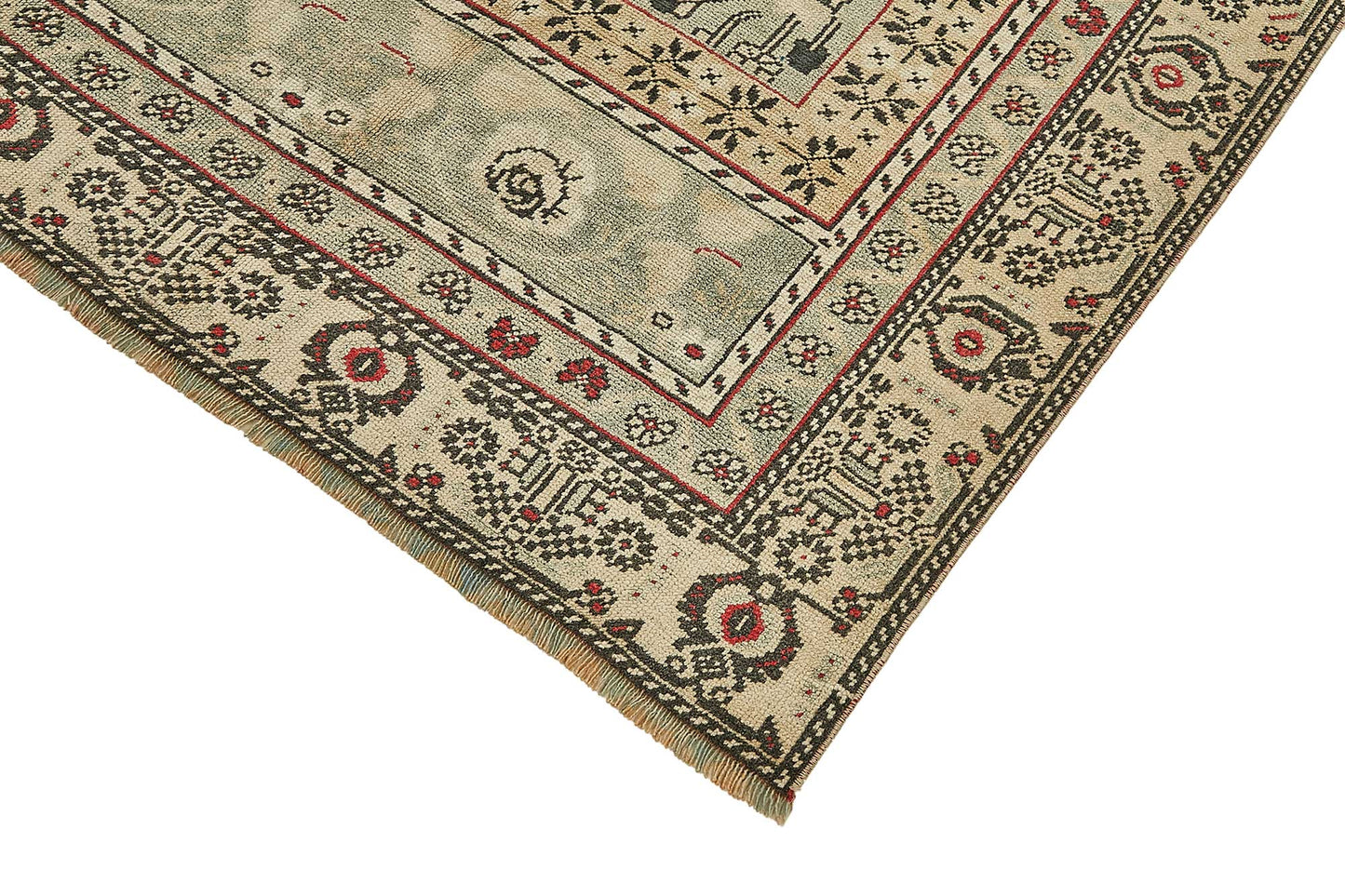 6x10 Beige Handmade Oriental Rug - 49778