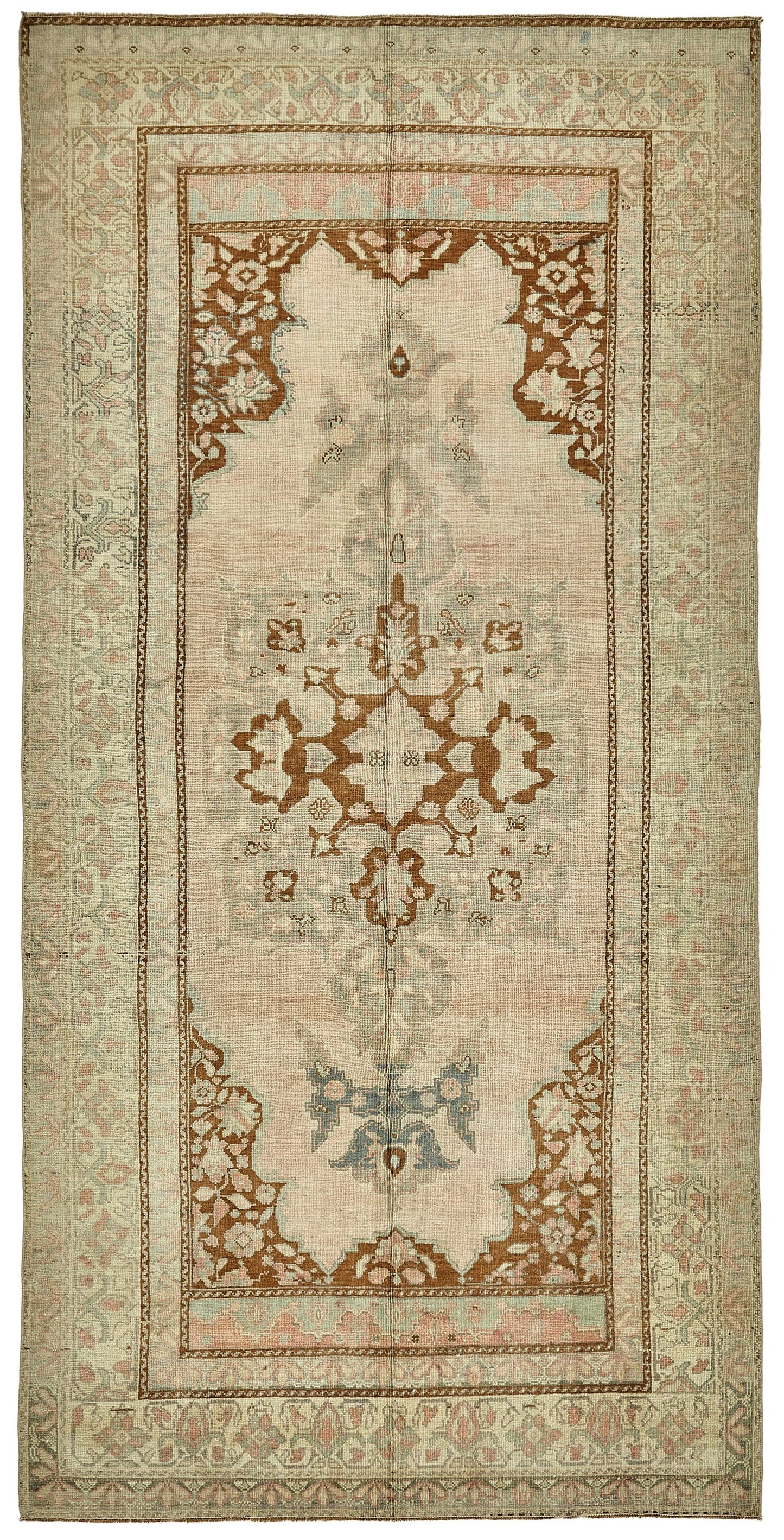 5x10 Beige Handmade Oriental Rug - 49779