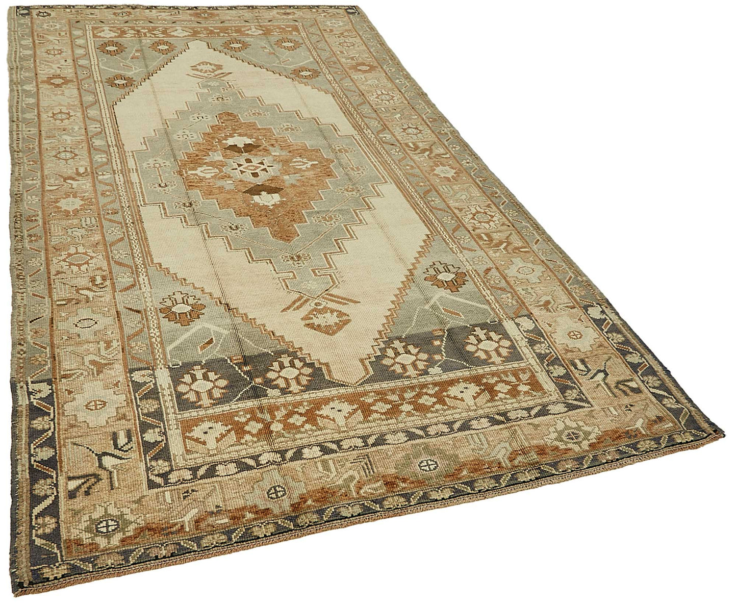 5x10 Beige Handmade Oriental Rug - 49795