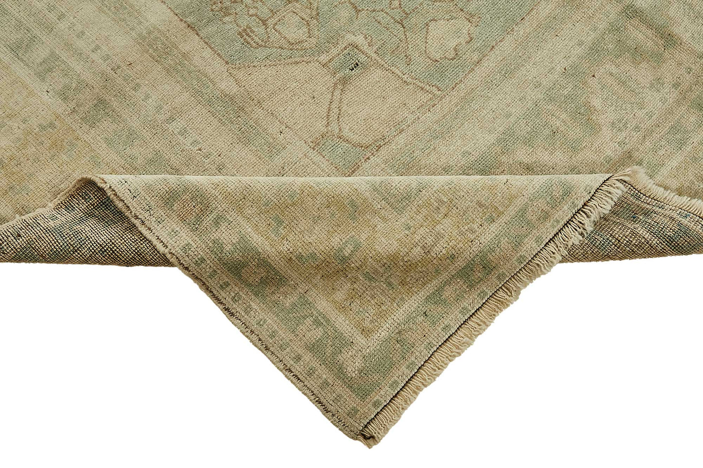 5x10 Beige Handmade Oriental Rug - 49796