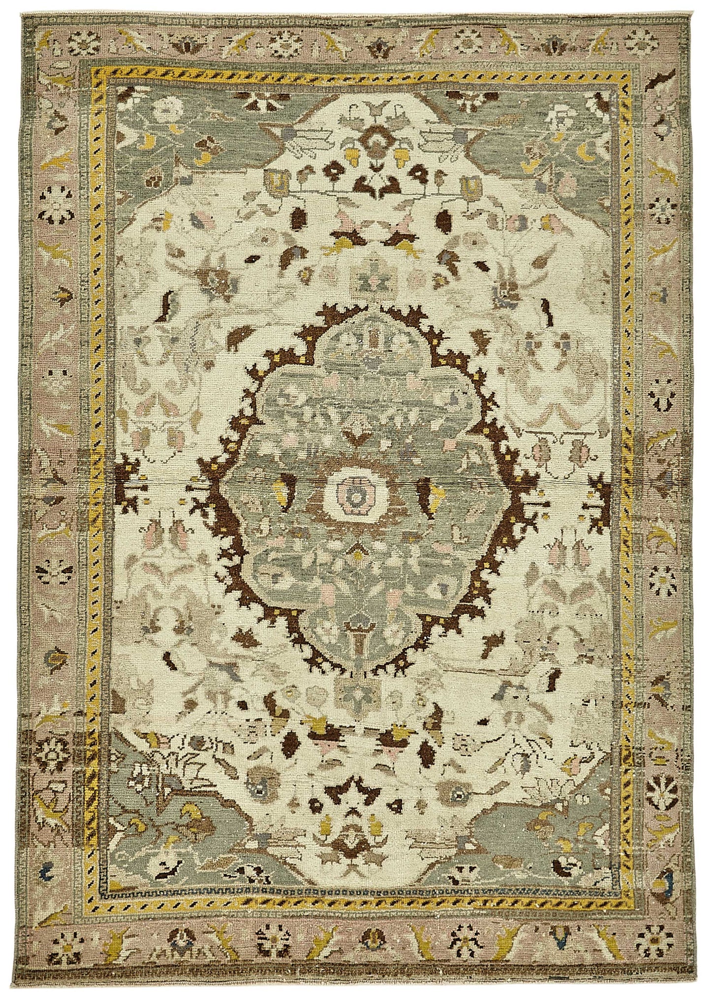 4x6 Beige Small Oriental Rug - 49818
