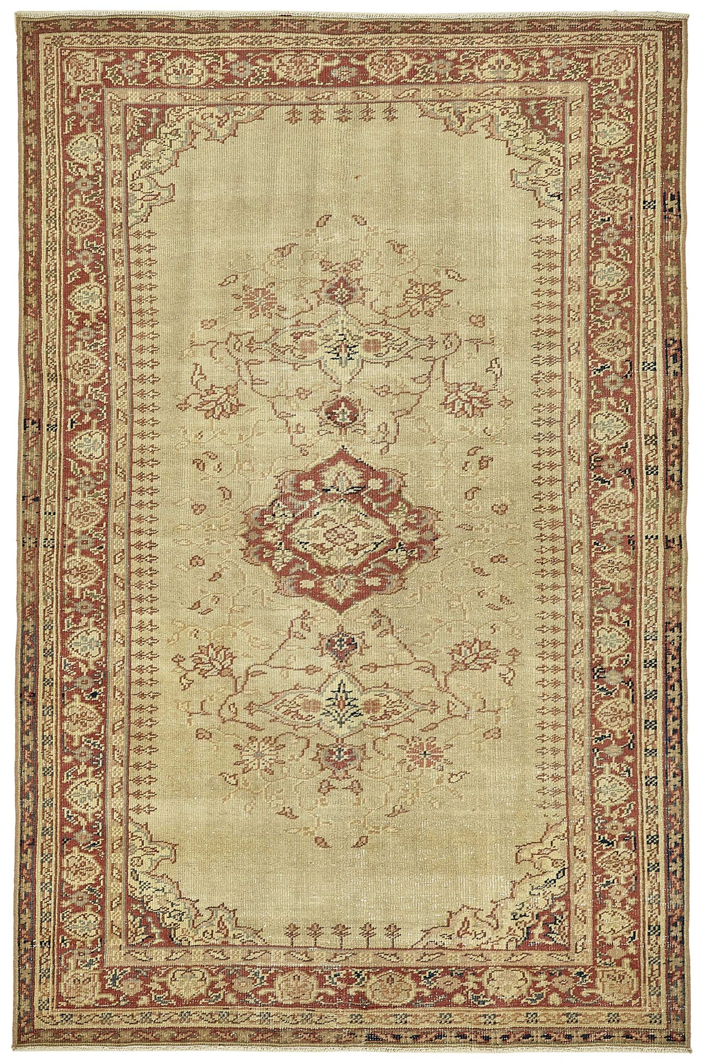 4x7 Beige Small Oriental Rug - 49821