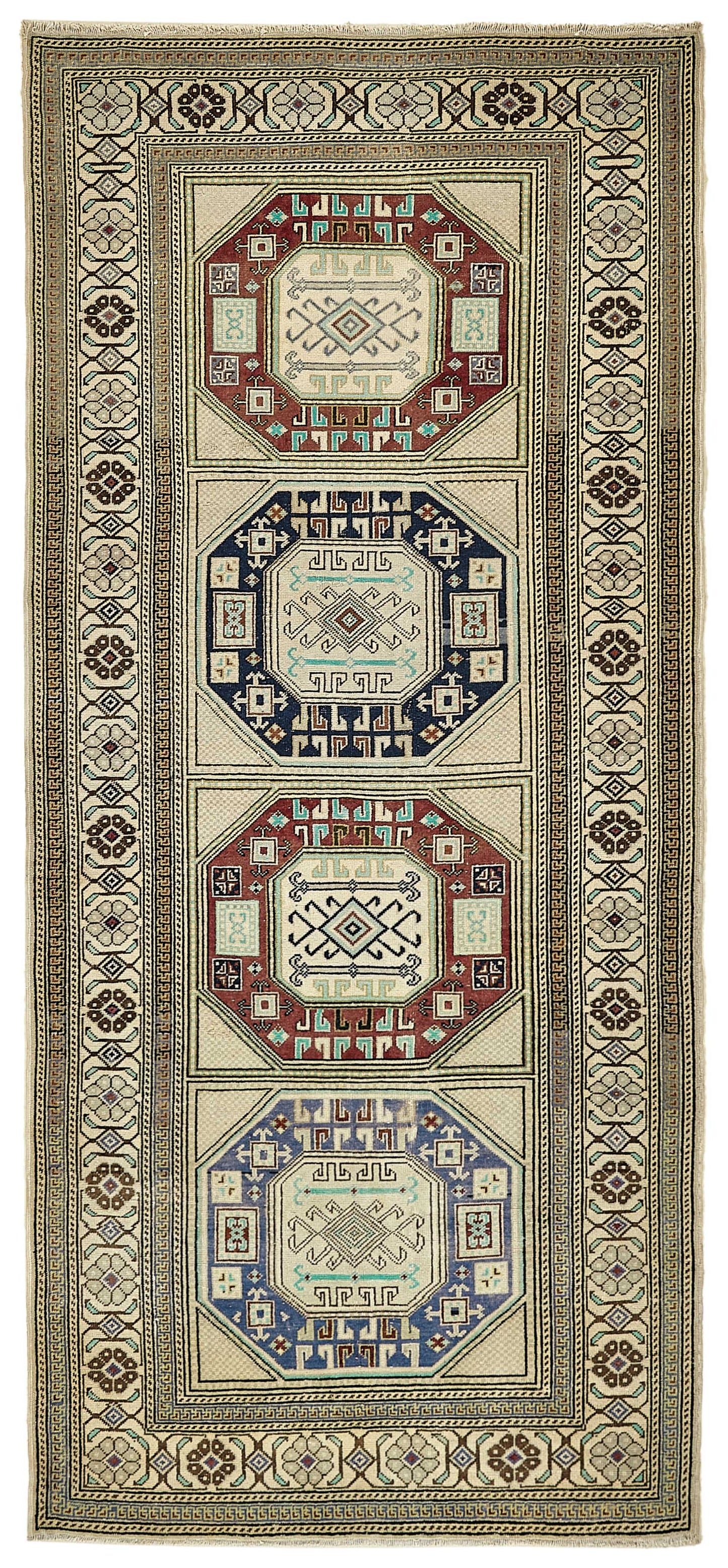 3x7 Beige Small Oriental Rug - 49831