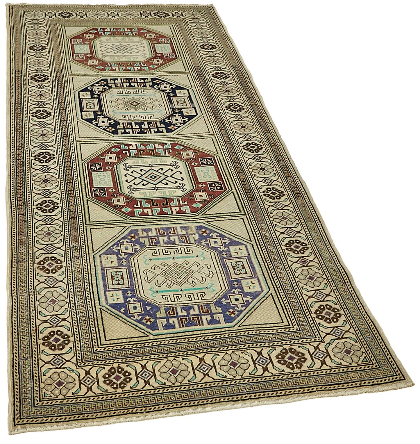 3x7 Beige Small Oriental Rug - 49831