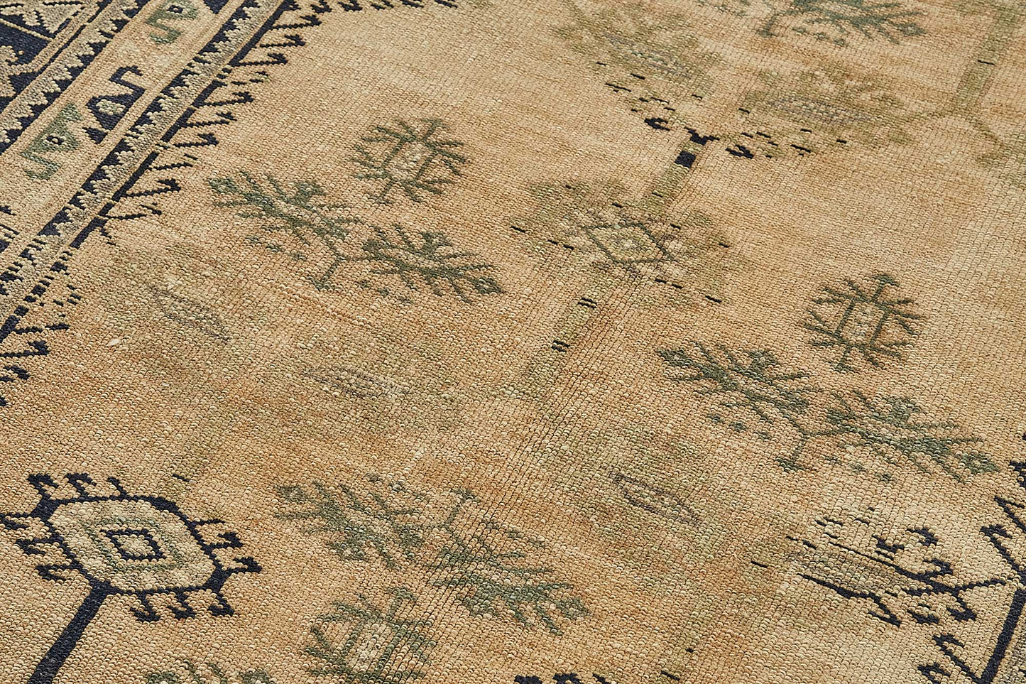 4x8 Beige Handmade Oriental Rug - 49842