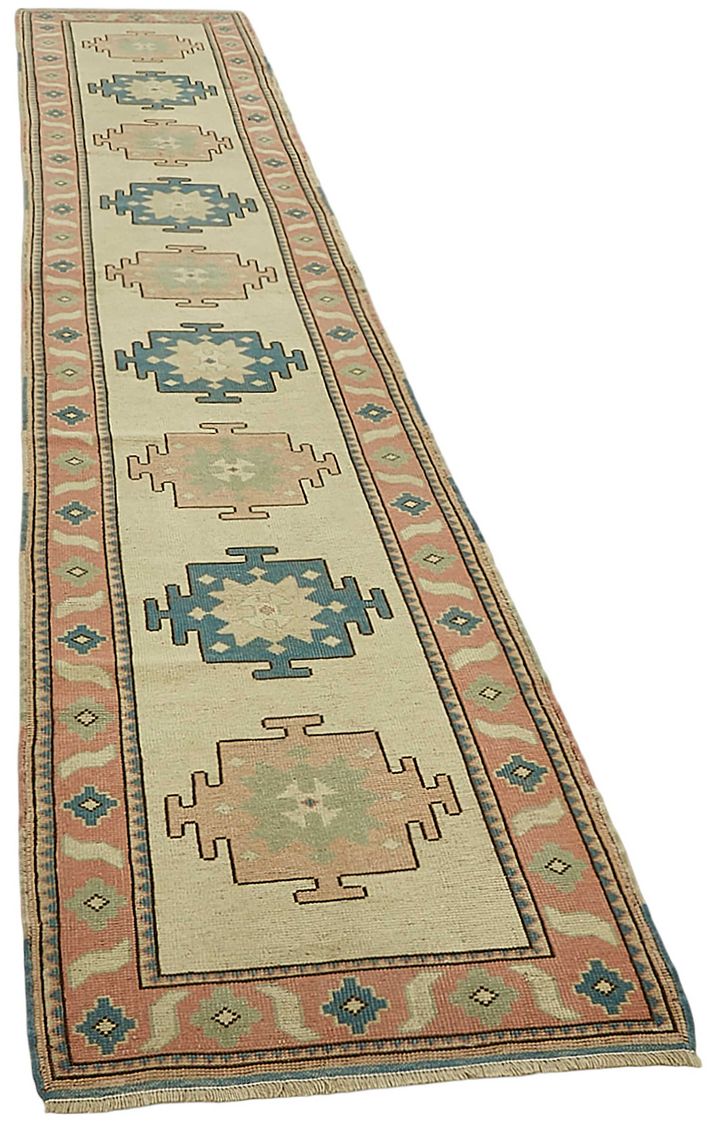 2x12 Beige Anatolian Runner Rug - 49964