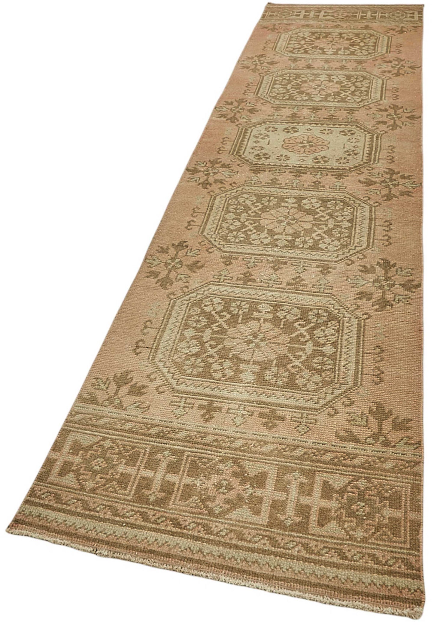 3x12 Beige Anatolian Runner Rug - 49987