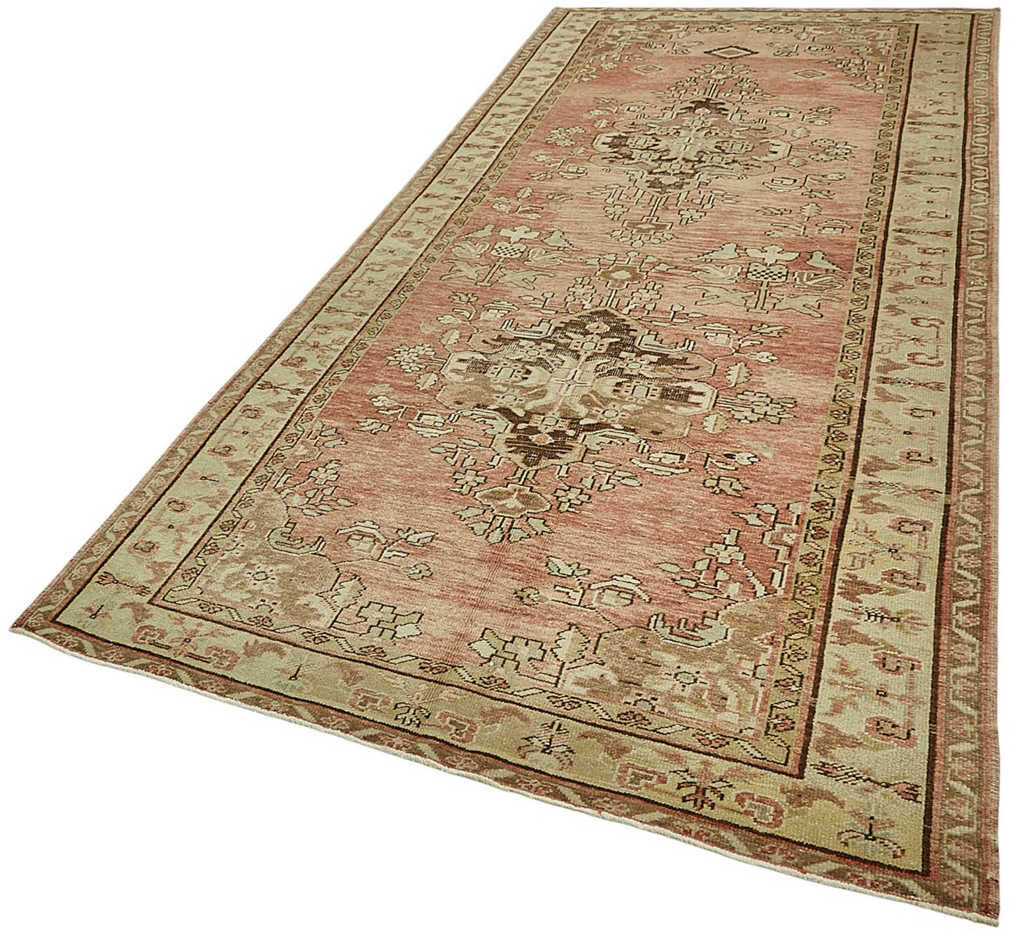 5x11 Beige Handmade Oriental Rug - 50007